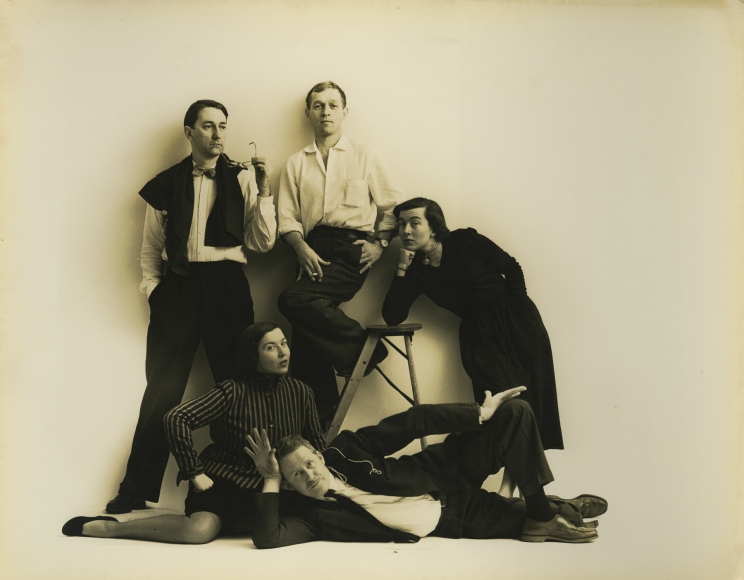 Portrait of twins, husbands and friends by Lisa Fonssagrives