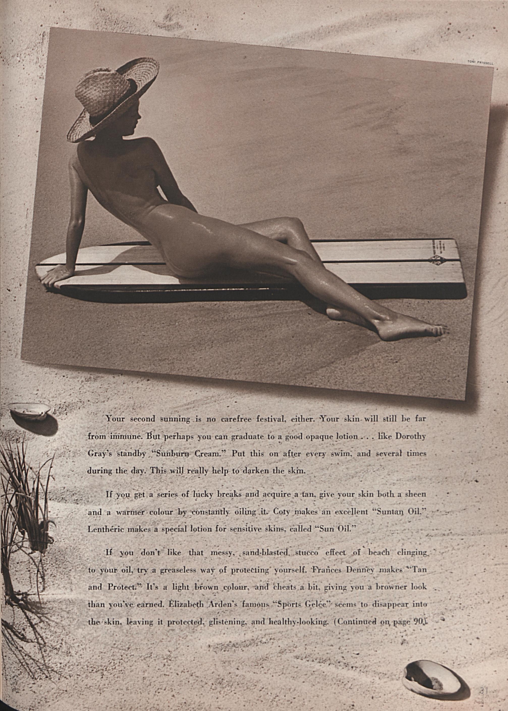Beauty: Skin and Sun - Vogue, May 15, 1942