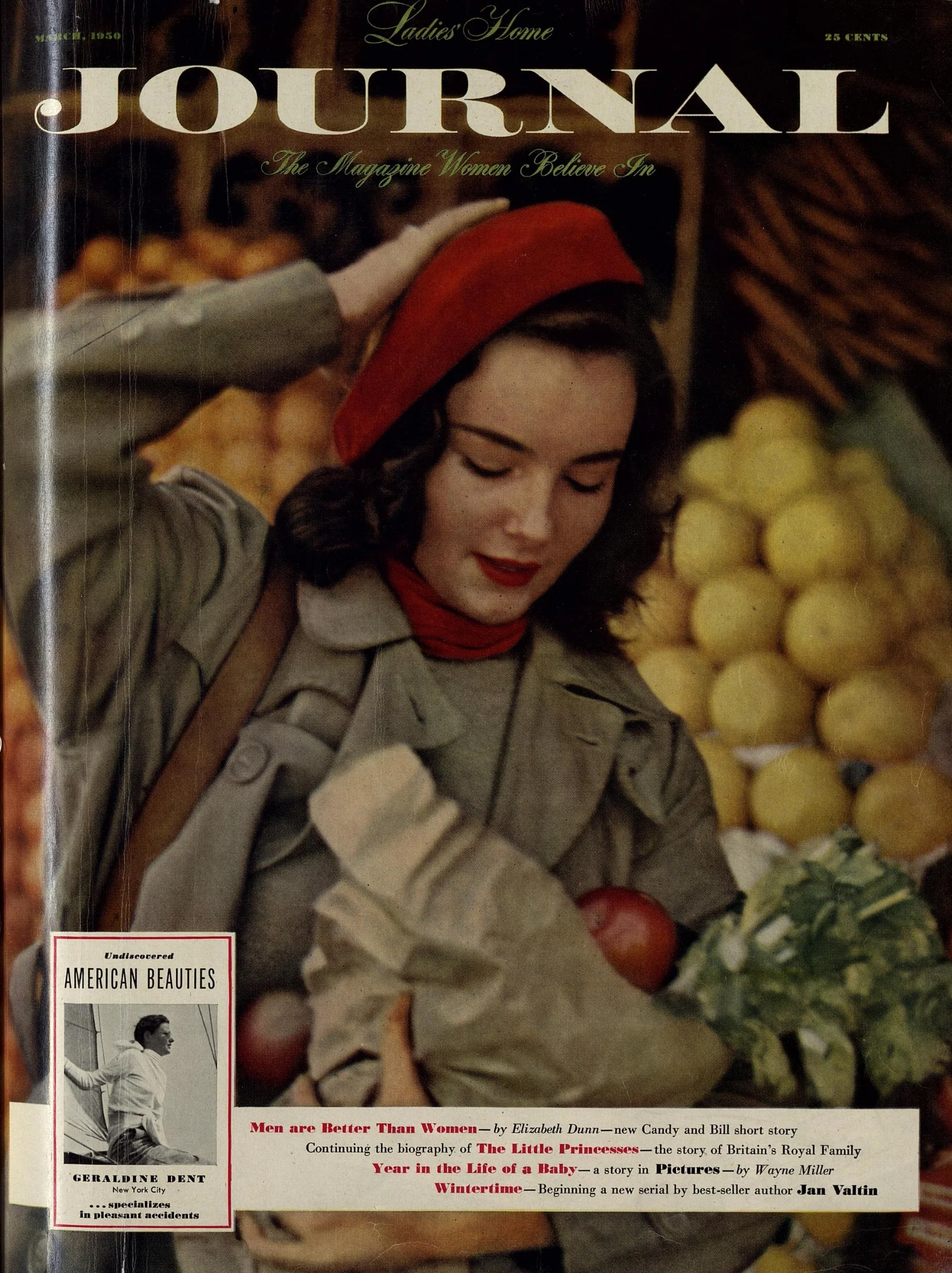 Ruth Orkin: Undiscovered American Beauties–Geraldine Dent, Ladies Home Journal, March 1950
