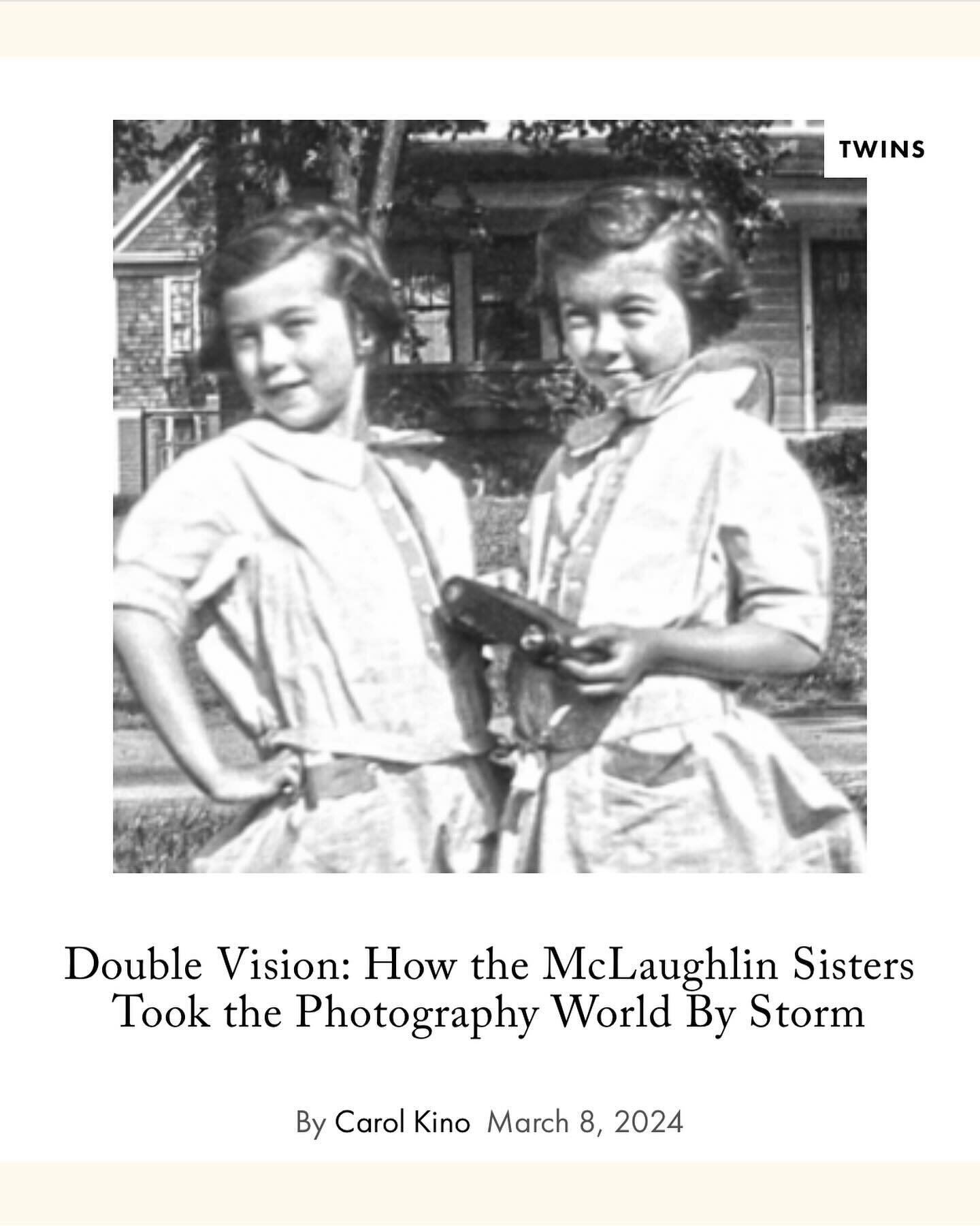 Thanks, LitHub! This is the prologue - it finds the McLaughlin twins in 1981, when their book Twins on Twins was published, and they lectured at ICP with Cornell Capa and appeared for a two-part interview on Dick Cavett. Mayor Lindsay was one of the 