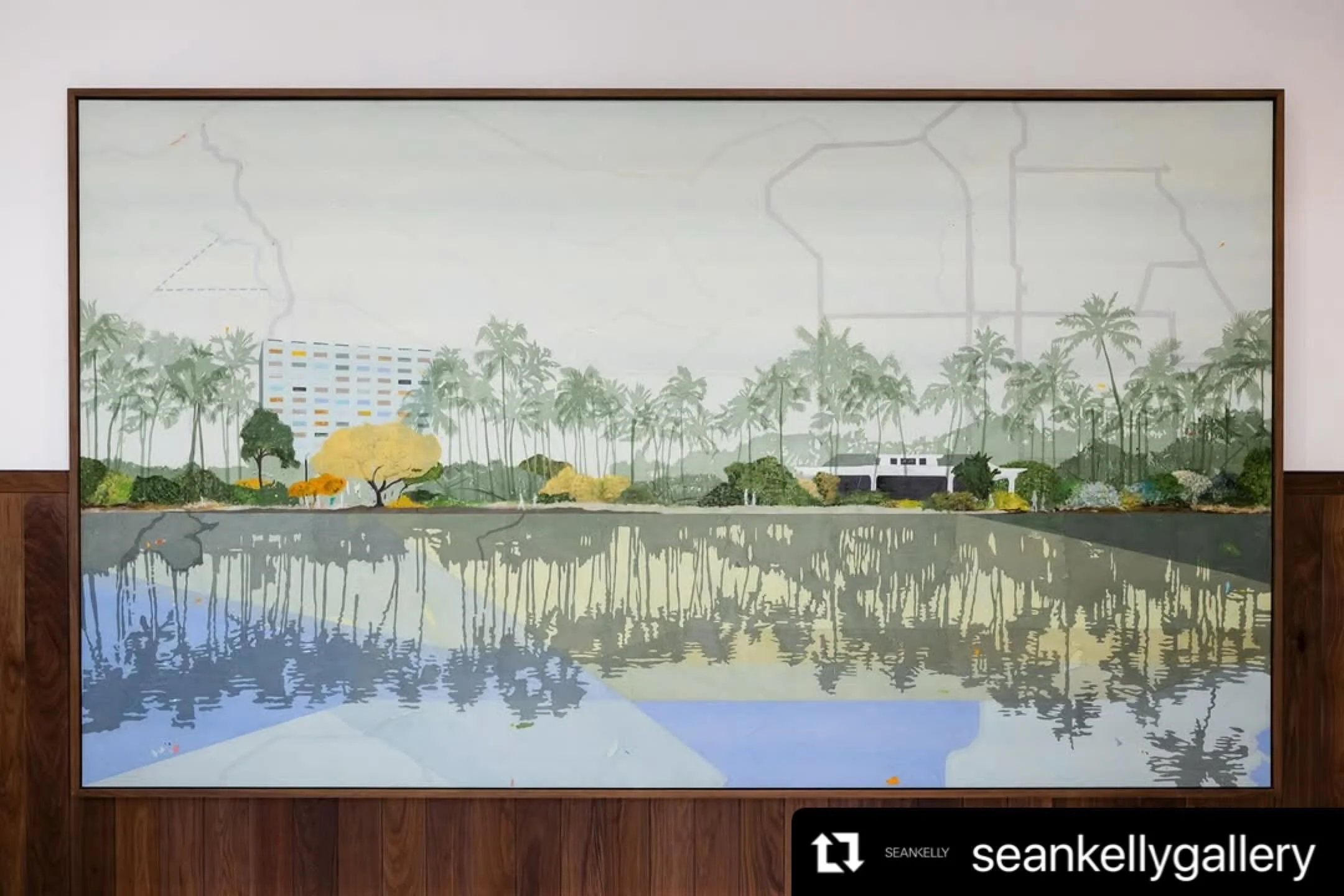 #Repost @seankellygallery with @use.repost
・・・
Congratulations to Hugo McCloud on his commission Hidden Reflection, for the Obama Presidential Center, now open in celebration of Juneteenth! Installed in the Private Dining Room in Tafari&rsquo;s Kitch
