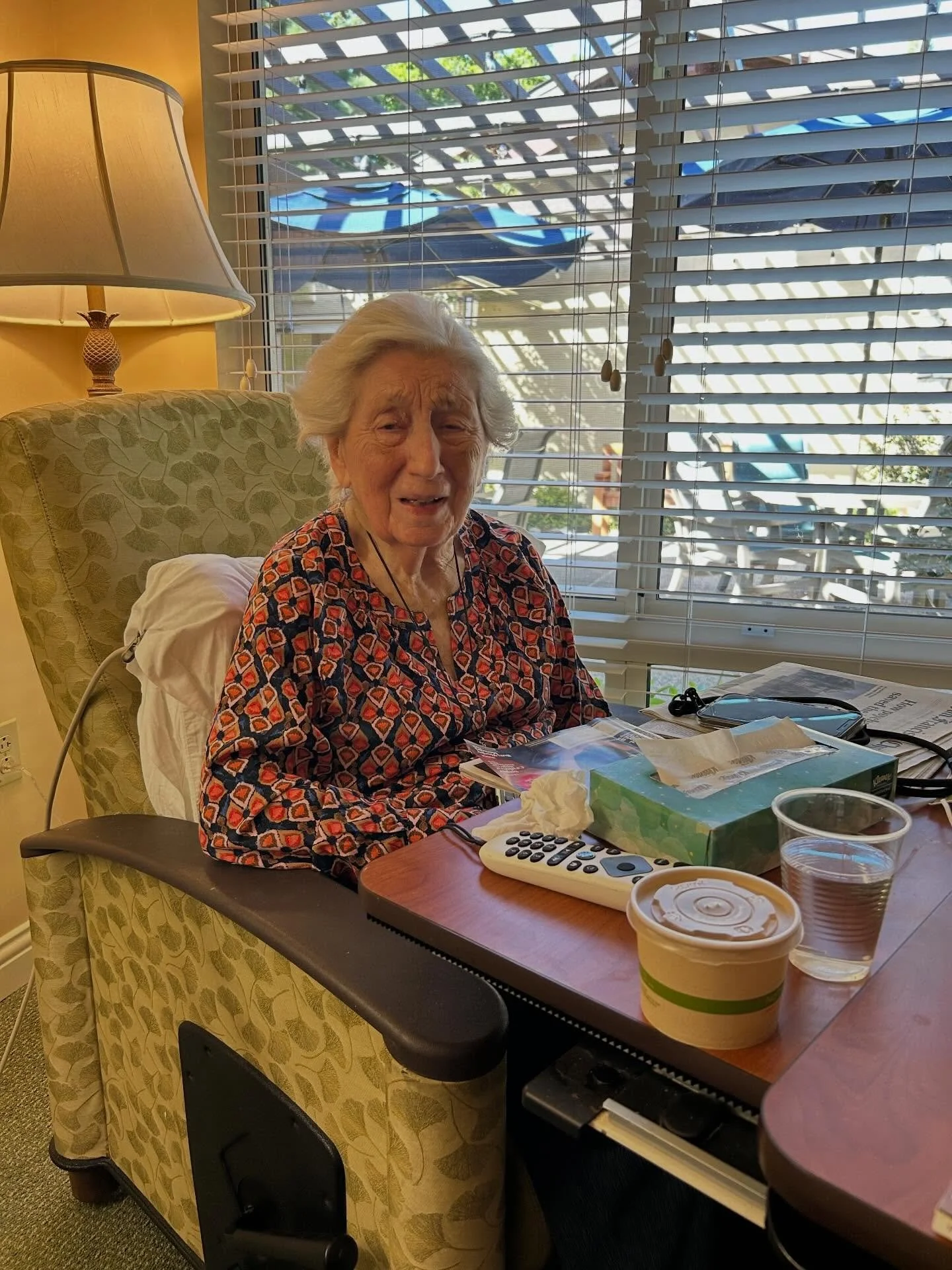 98th, bruised but unbowed and looking better every day.  Two more years and she gets the centenary birthday card from the King, if he's still with us. (Unfortunately I did not get a photo of her 105 year old gentleman friend.)