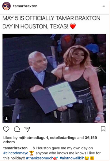 Photo Credit: Instagram @Tamarbraxton