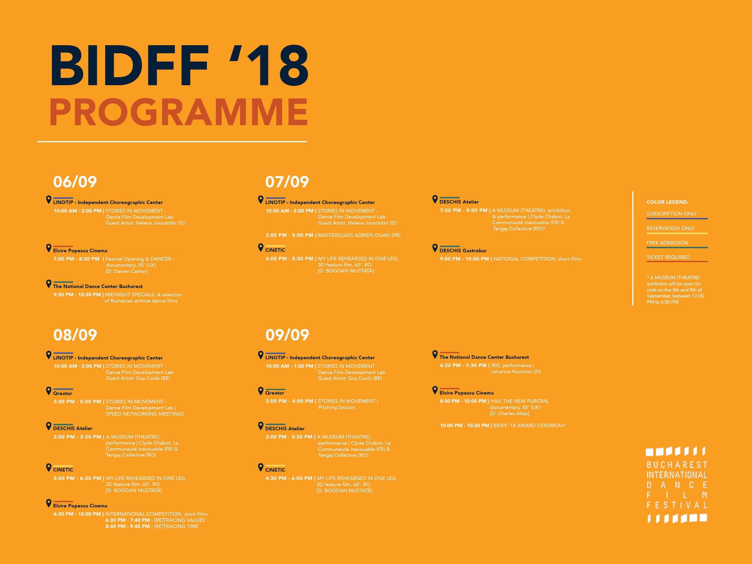 Bidff 18 Bucharest International Dance Film Festival