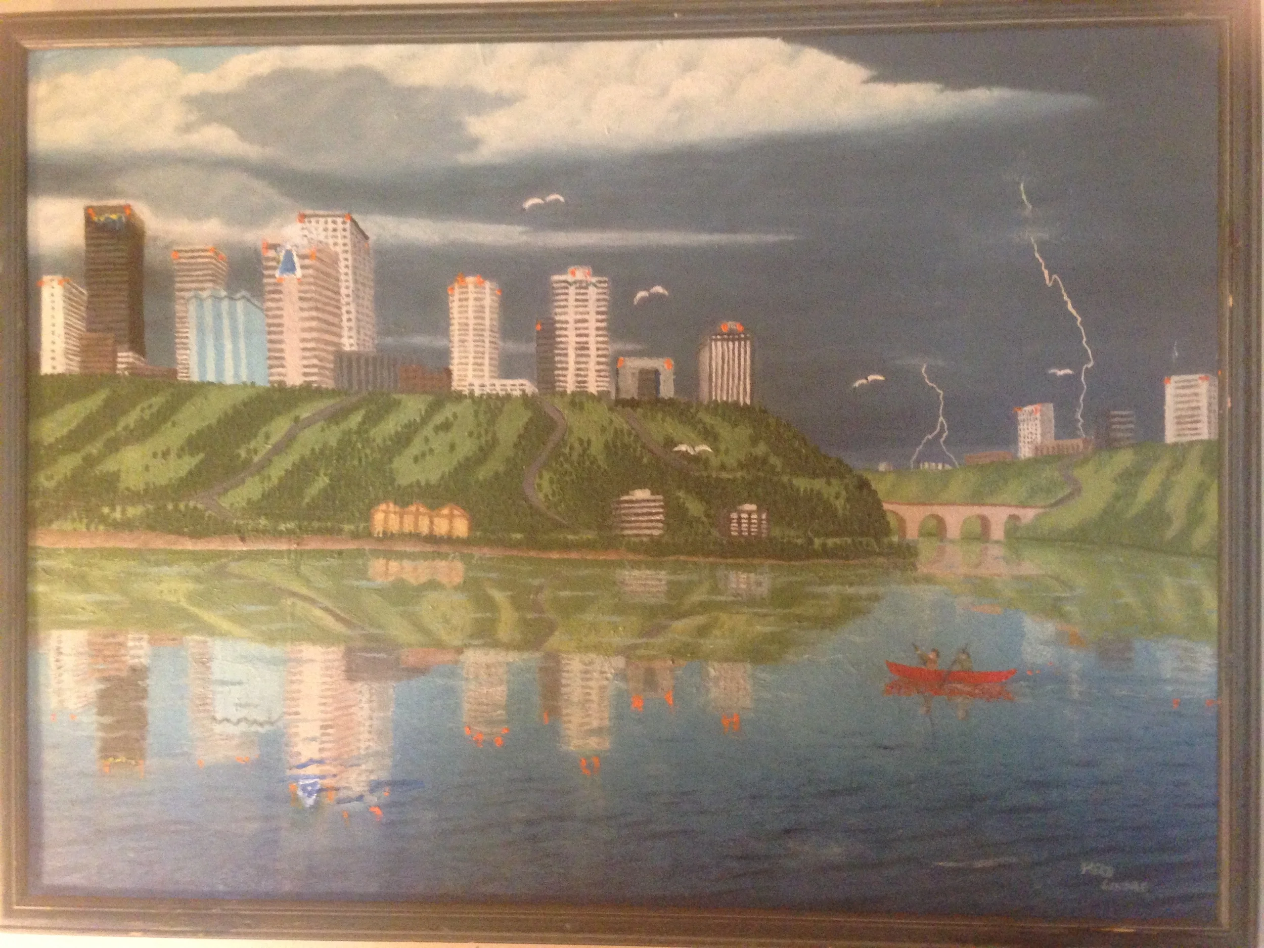 Painting done by Herbert Lindae