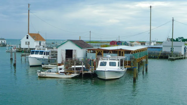Fishing boats on Tangier Island