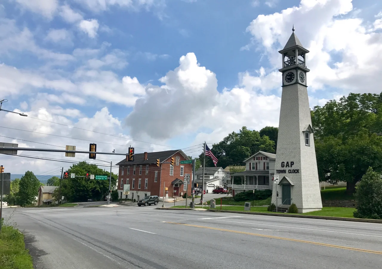 Gap Town Clock, Pennsylvania