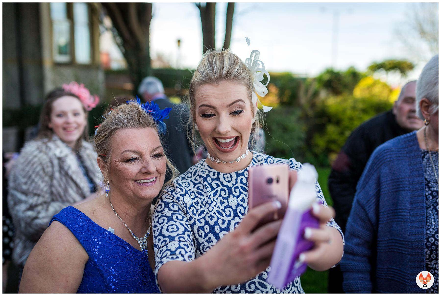 guests taking a selfie