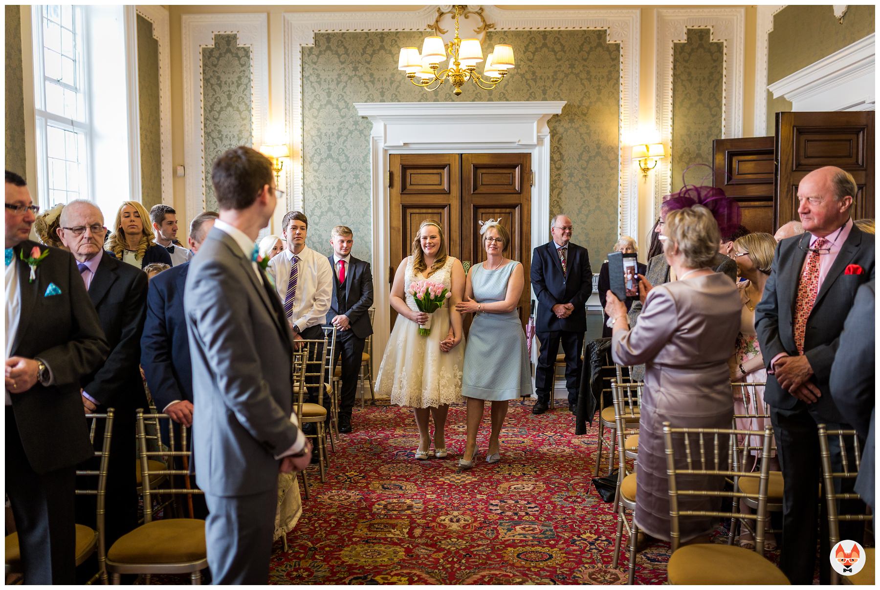 bride walking down the aisle, Knutsford