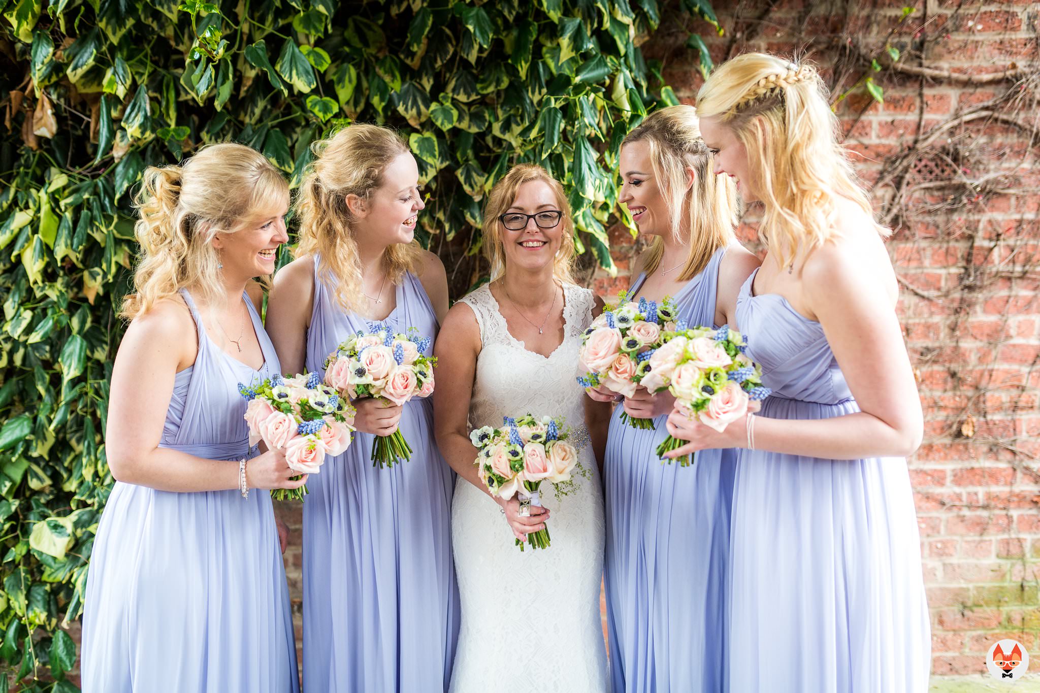 bride and bridesmaids