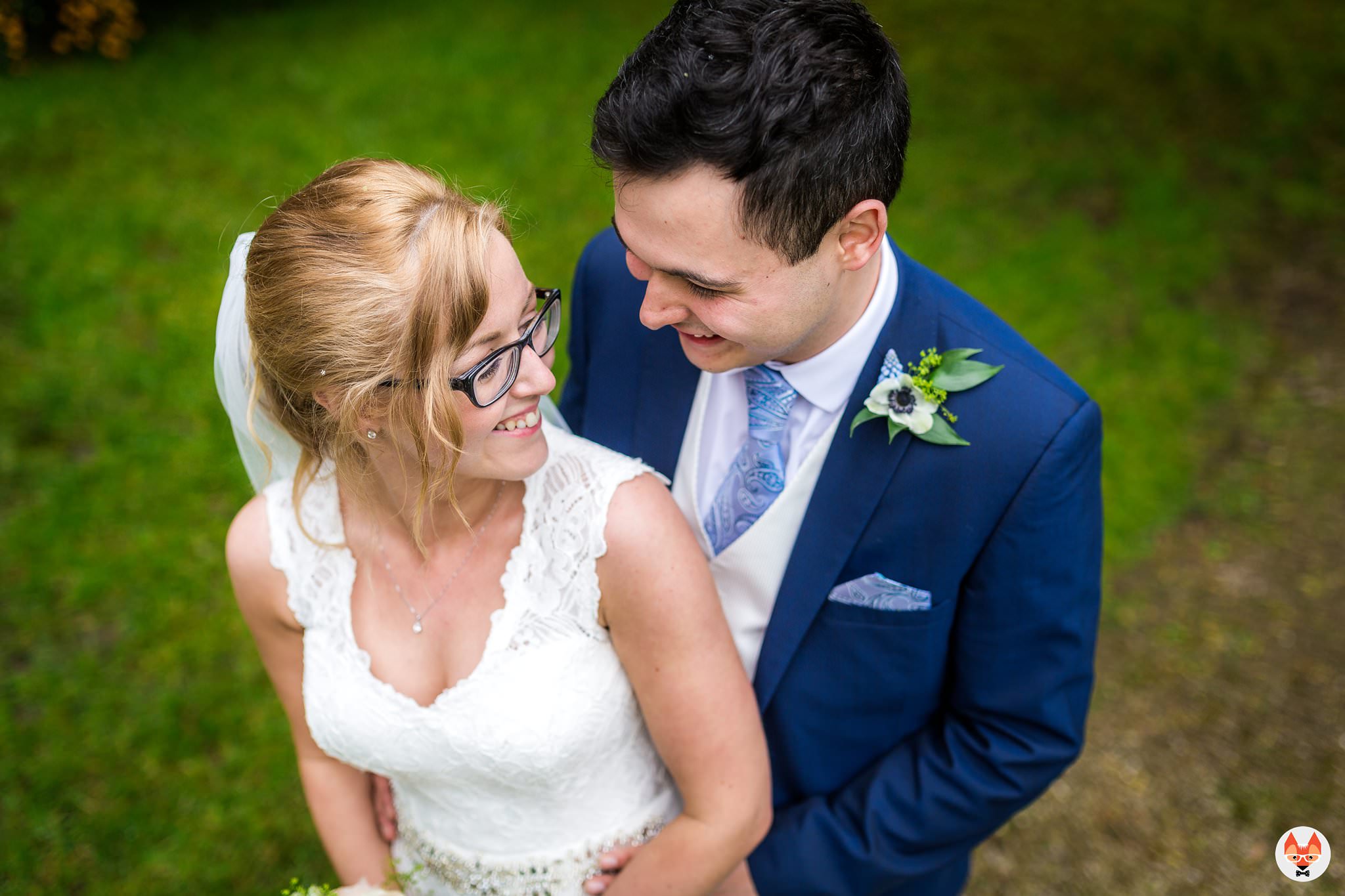 bride and groom portrait