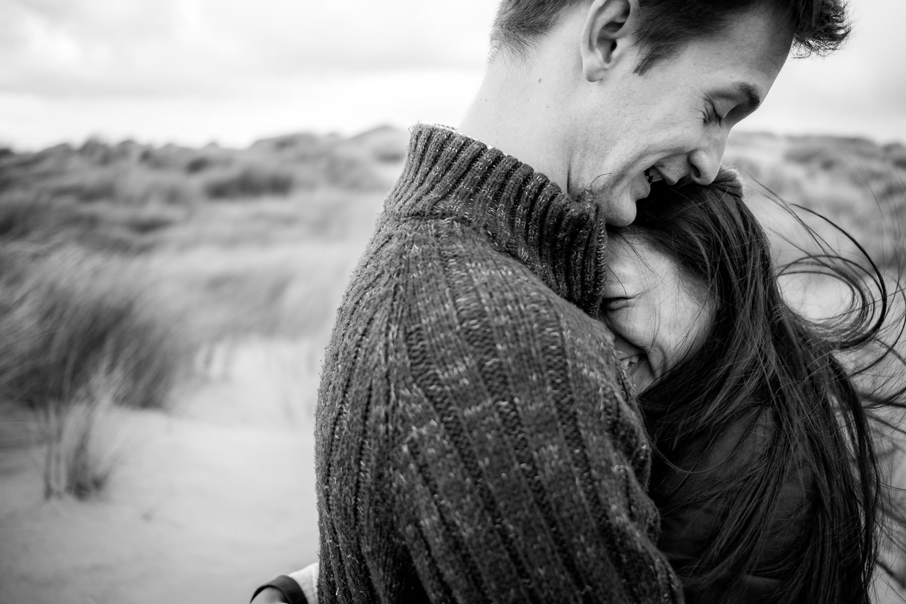 close up of couple