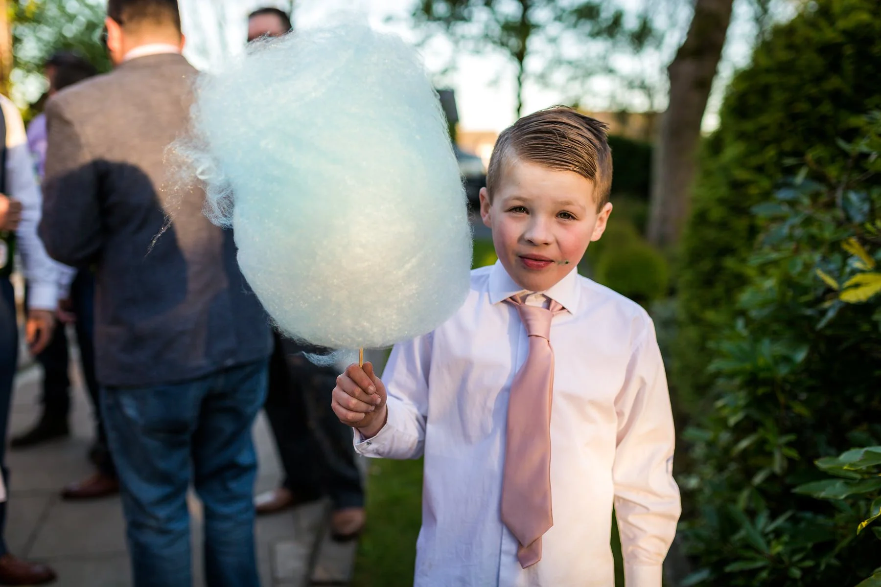 child with candy floss
