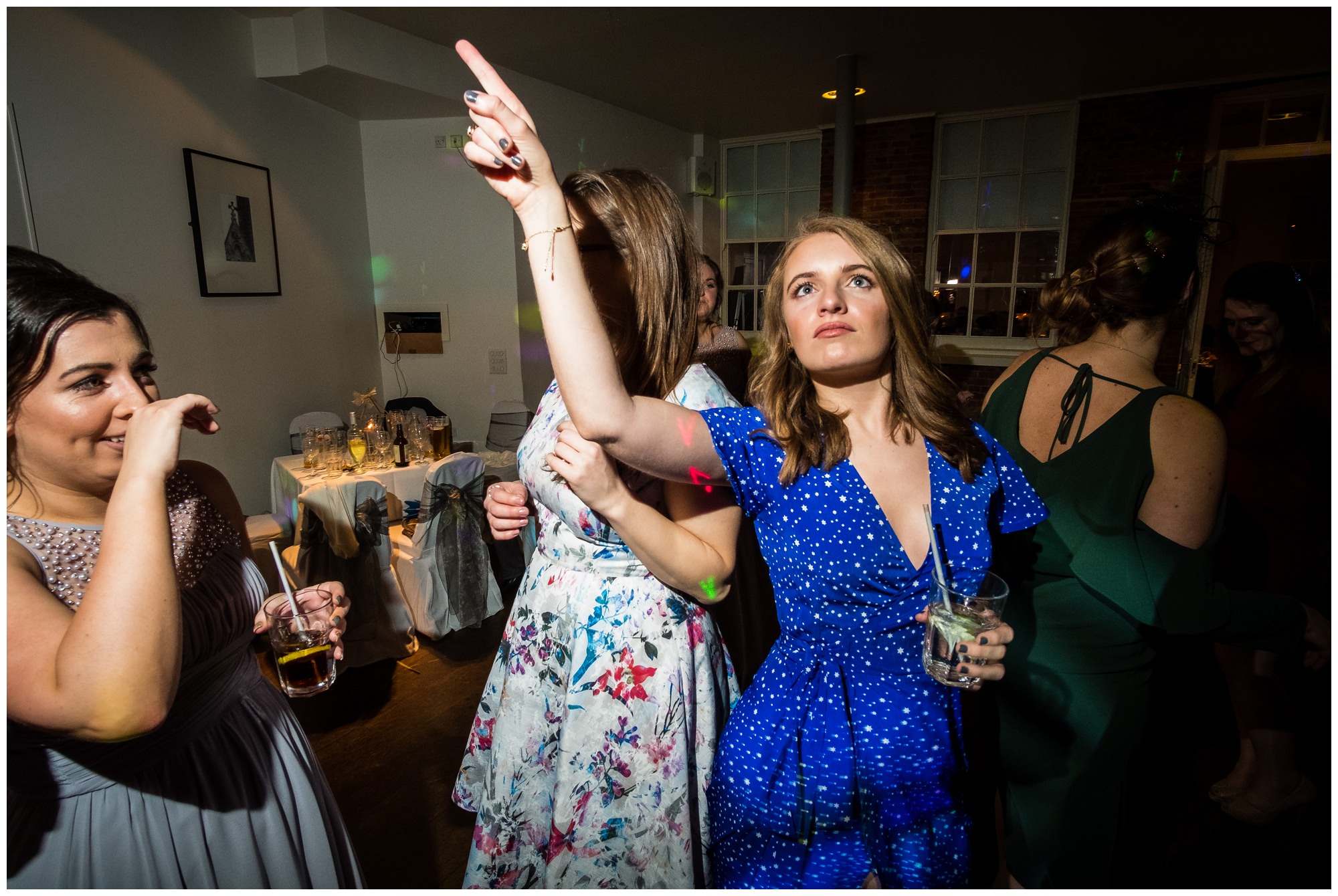 guest dancing to camera
