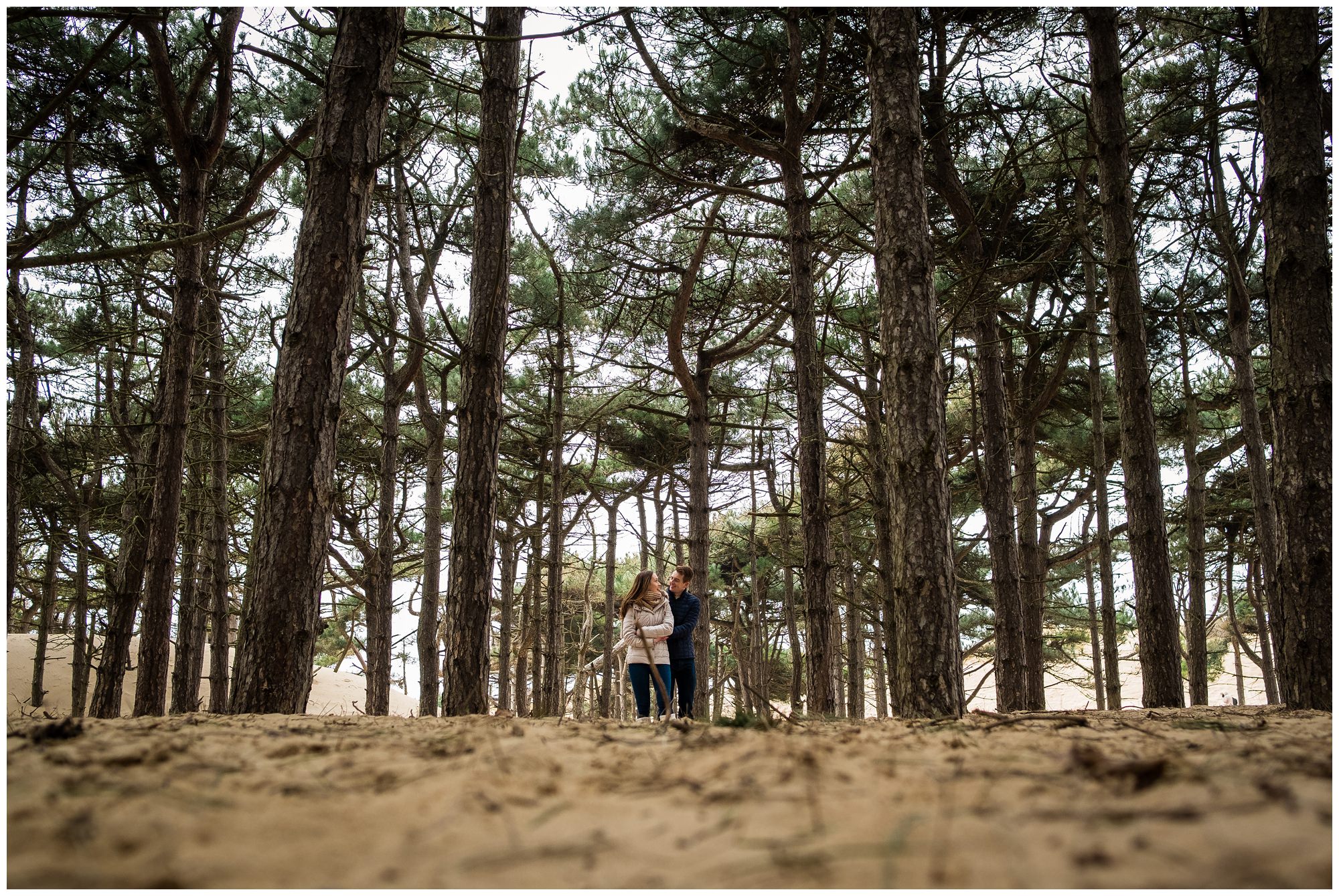 couple in trees