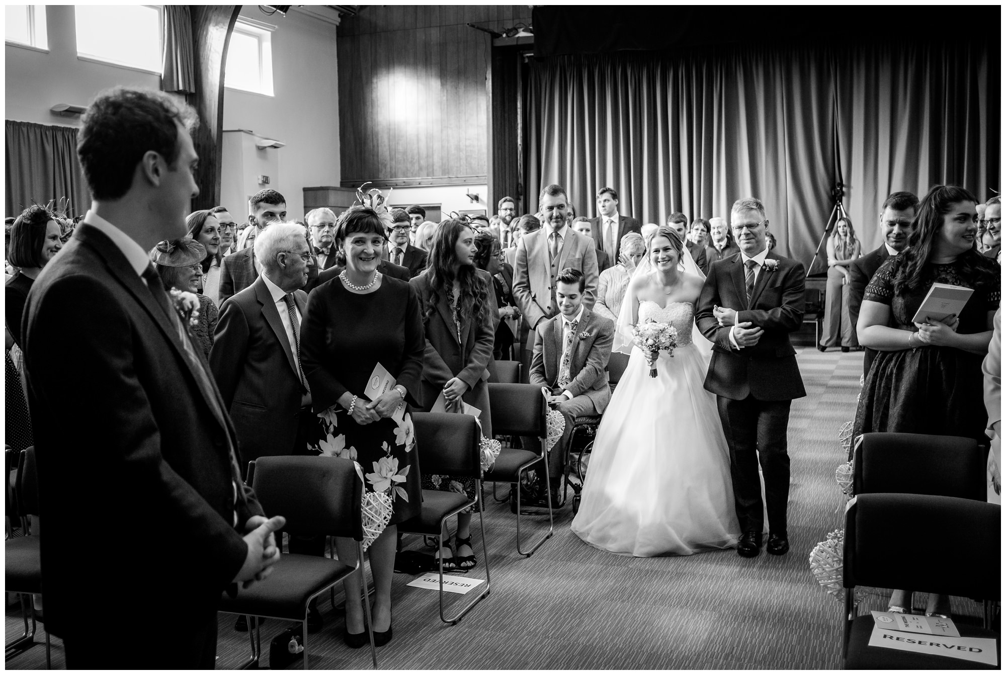 bride walking down the aisle