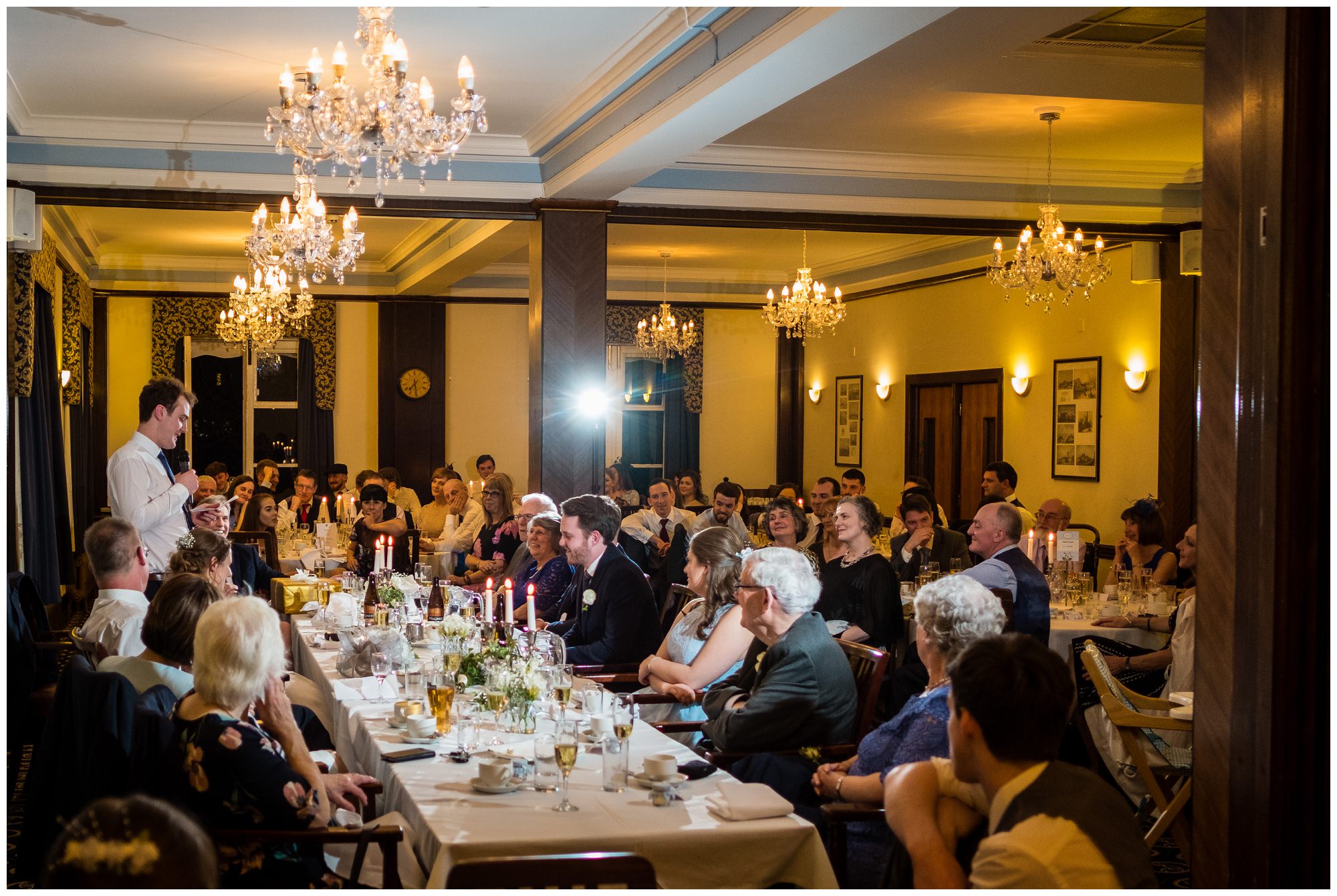 groom giving his speech at the athenaeum, liverpool