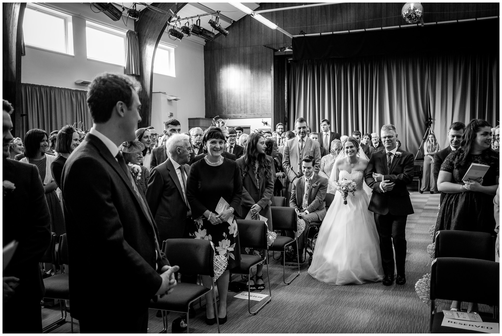 bride walking down the aisle
