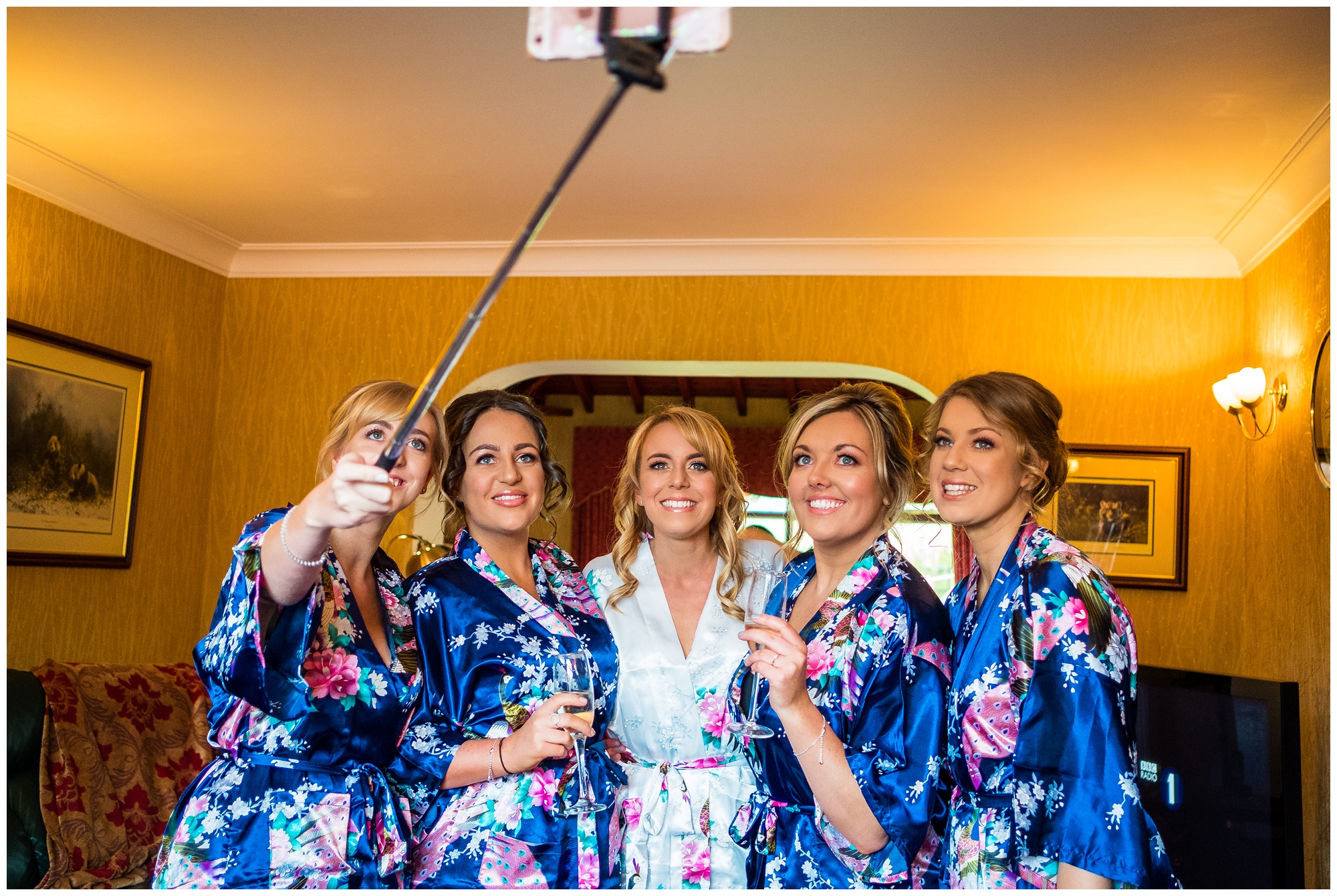 wedding girls doing a selfie