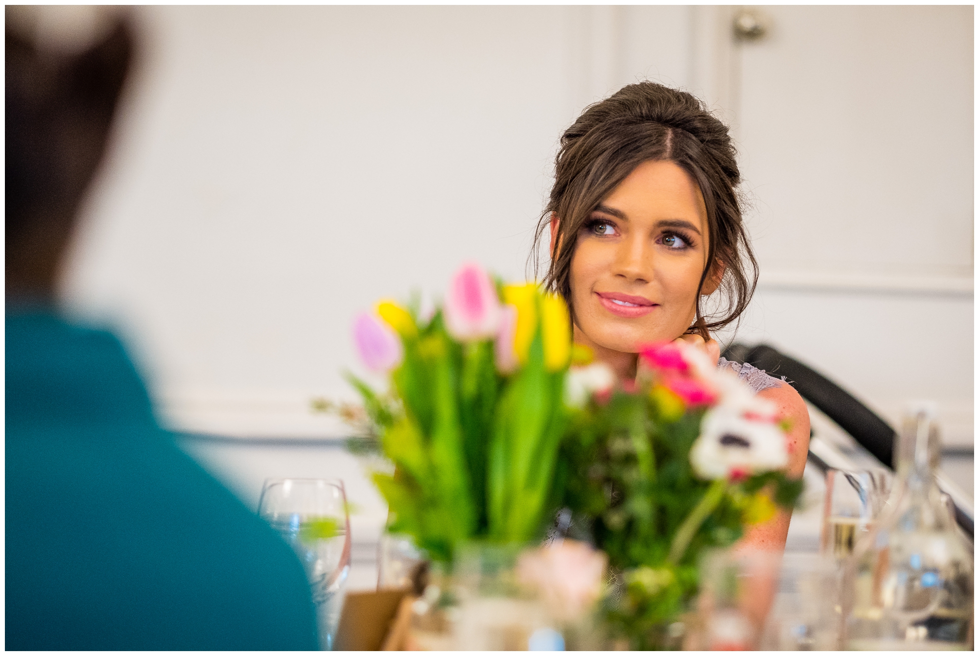 bridesmaid smiling