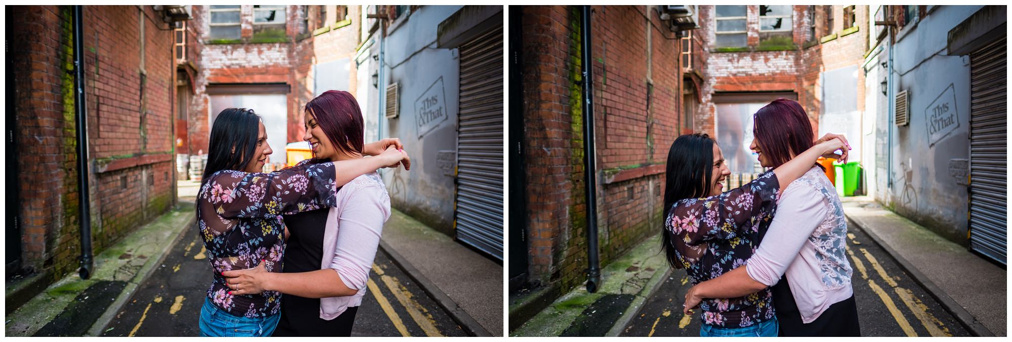 couple in alley