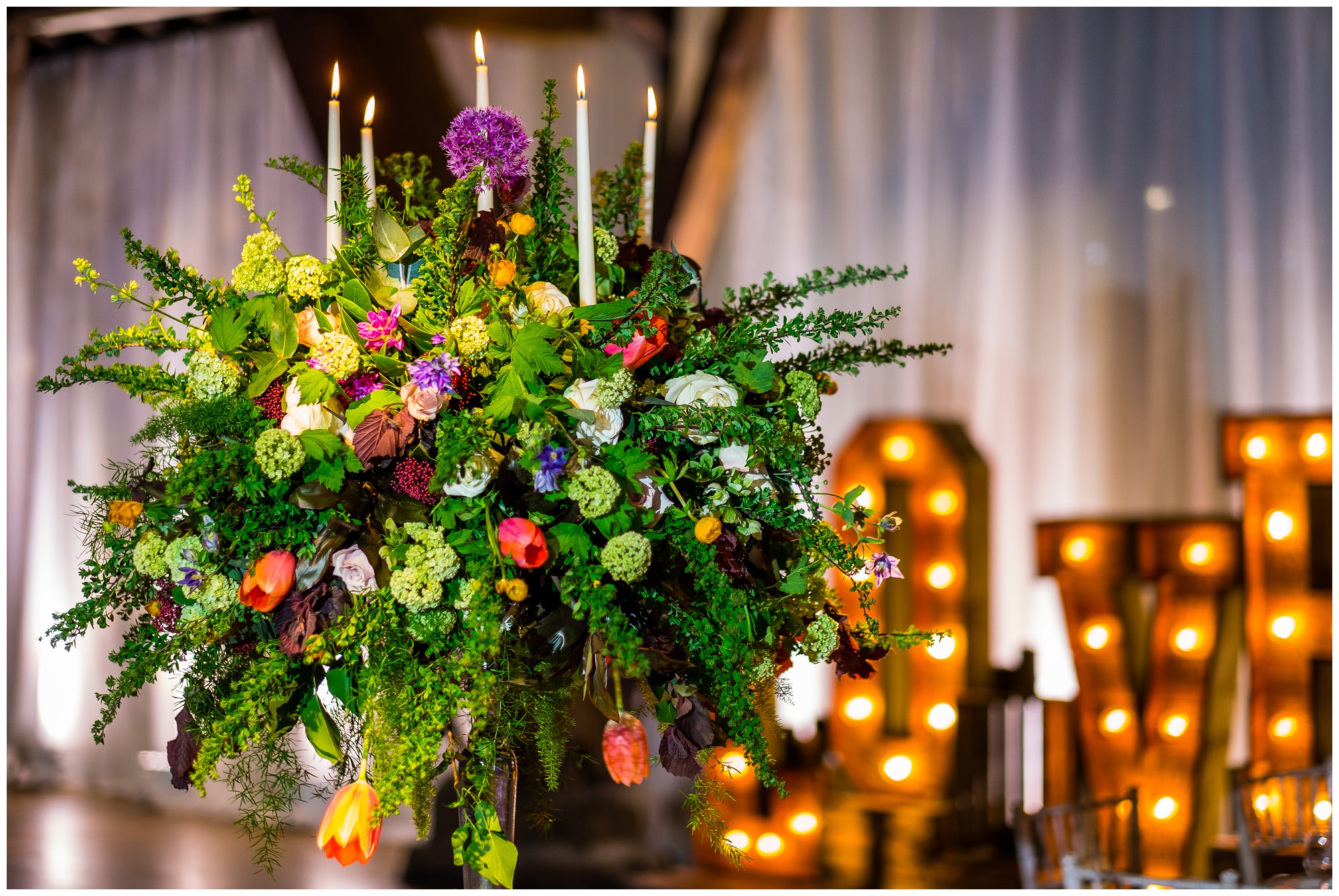 close up of flowers at rivington barn