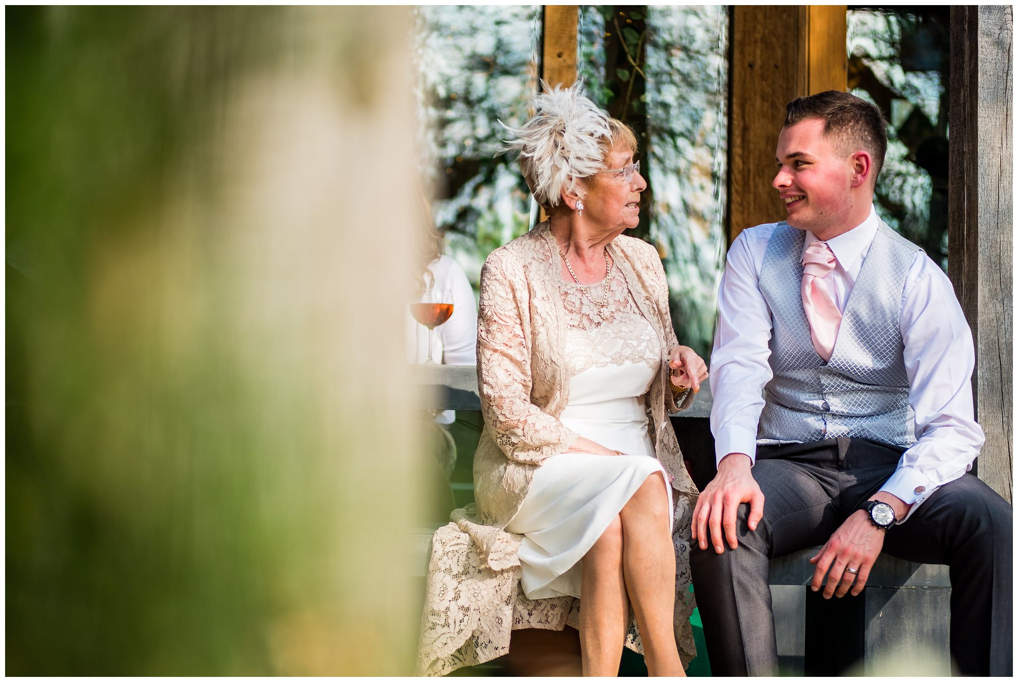 groom sat with nan