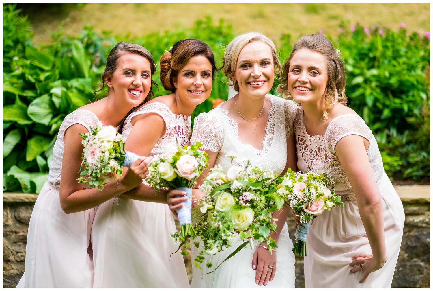 bride and bridesmaids