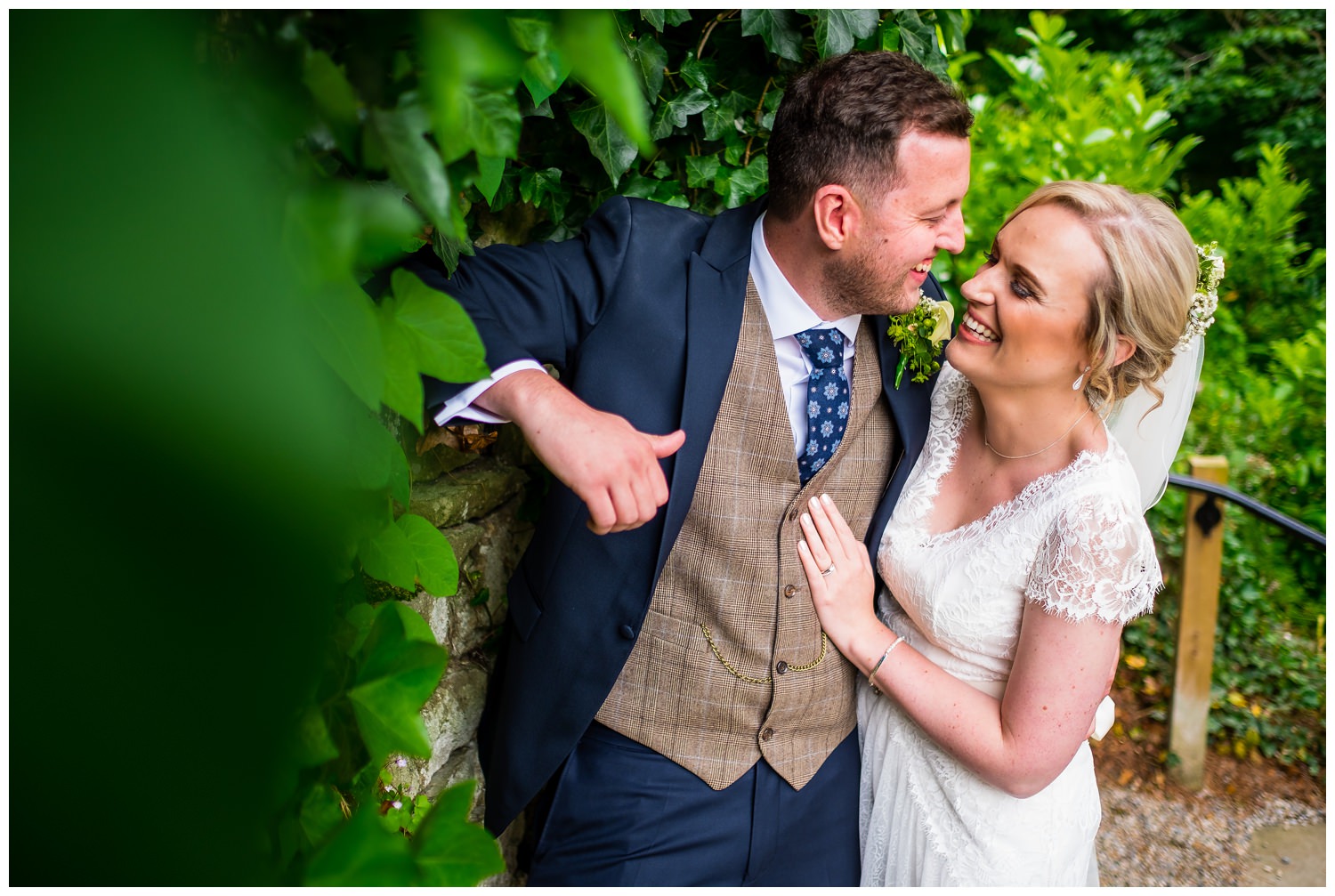 mitton hall wedding portrait