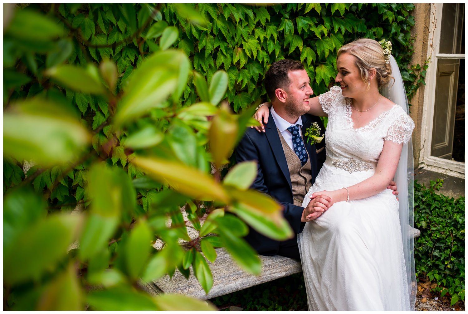 bride and groom portrait 