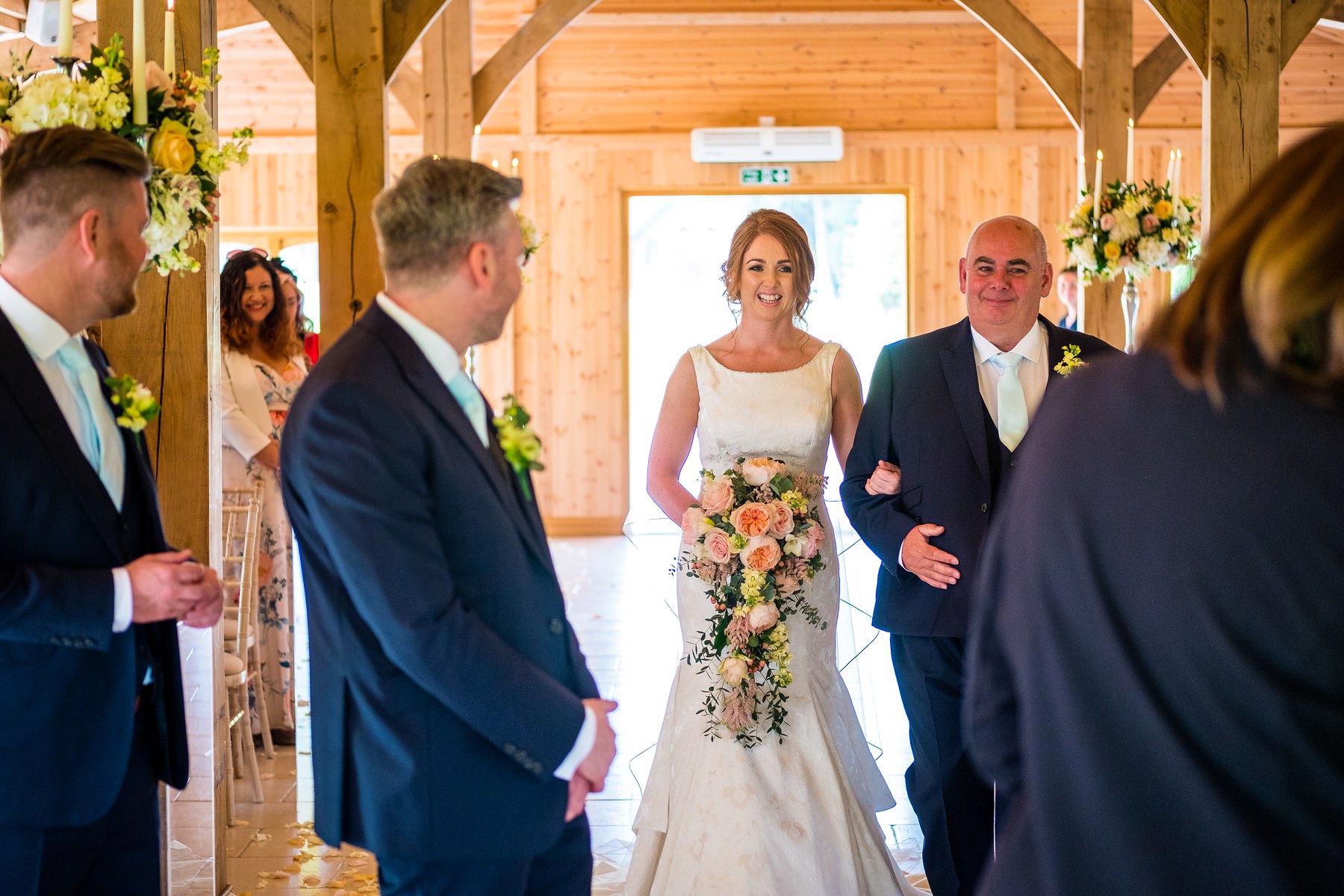 bride walking down the aisle