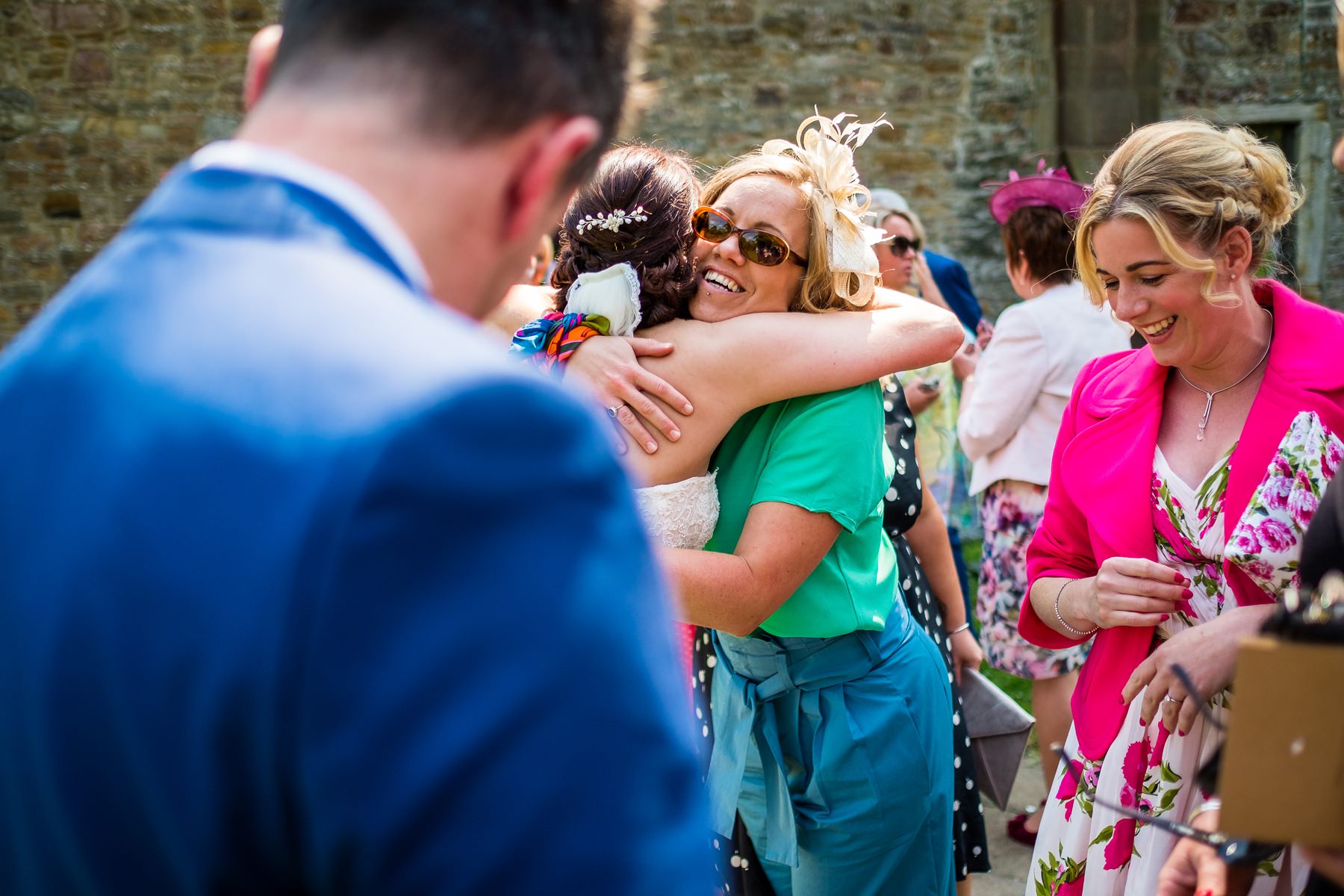 guests hugging