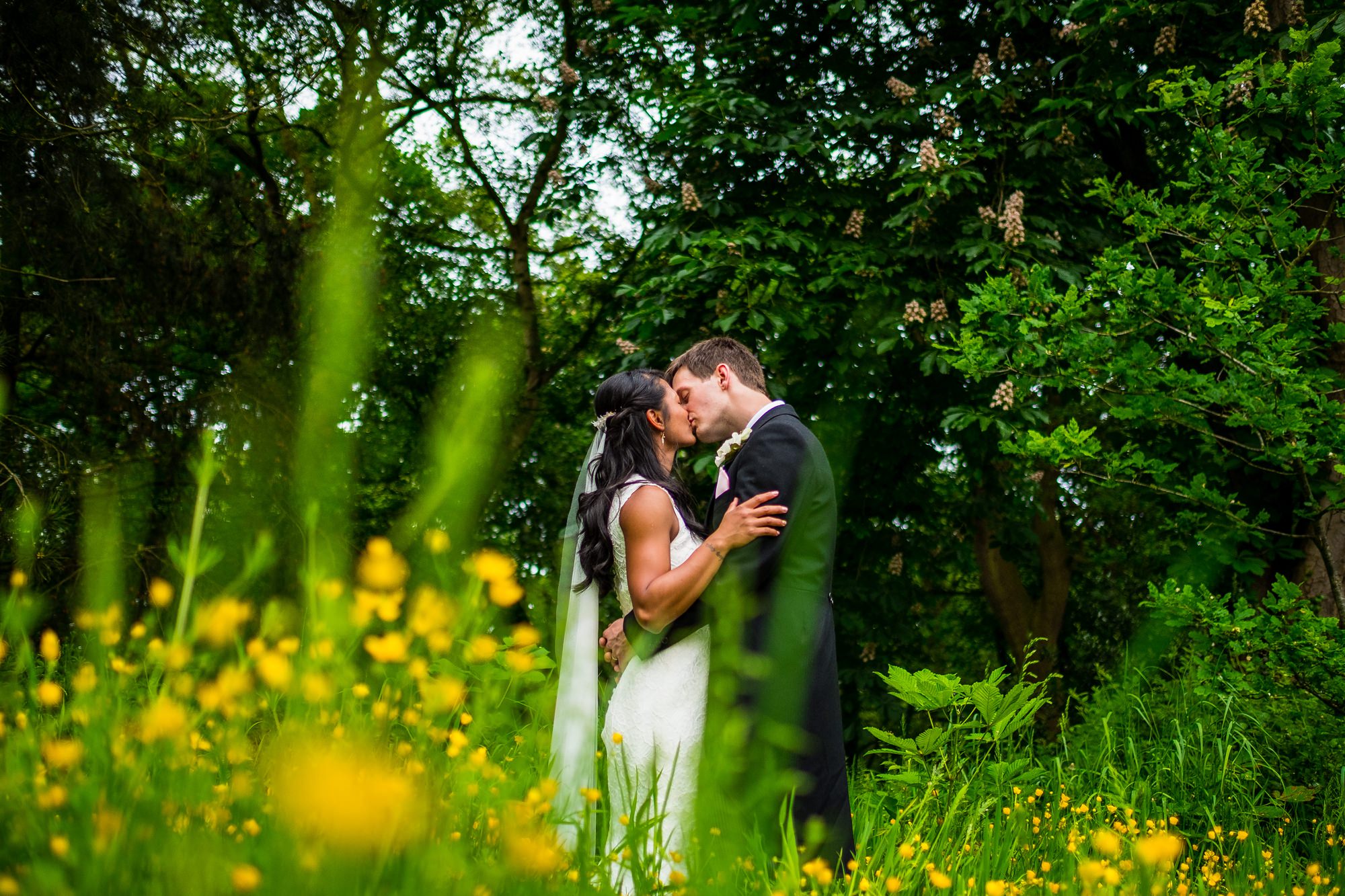 bride and groom portrait