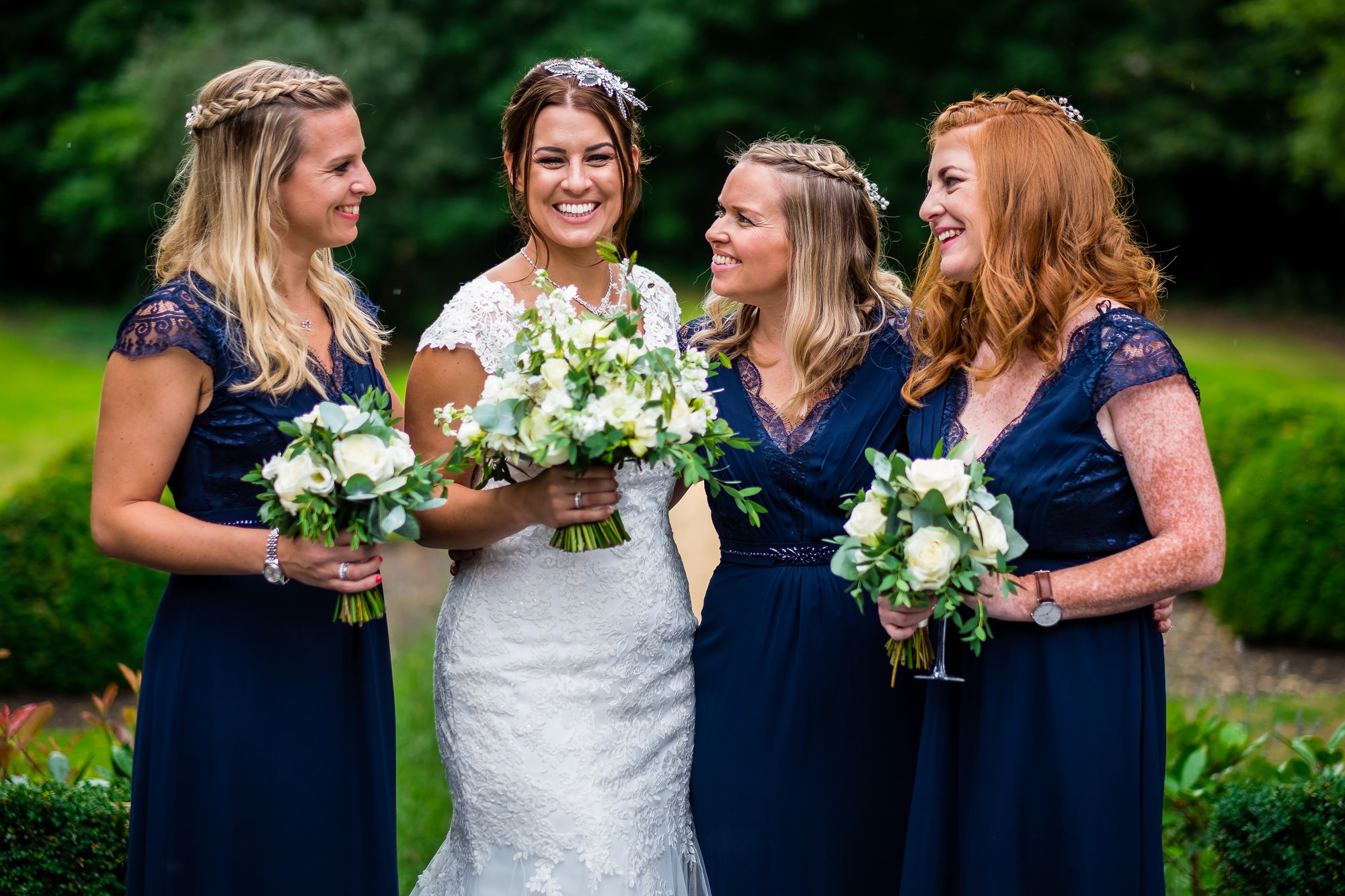 bride and bridesmaid