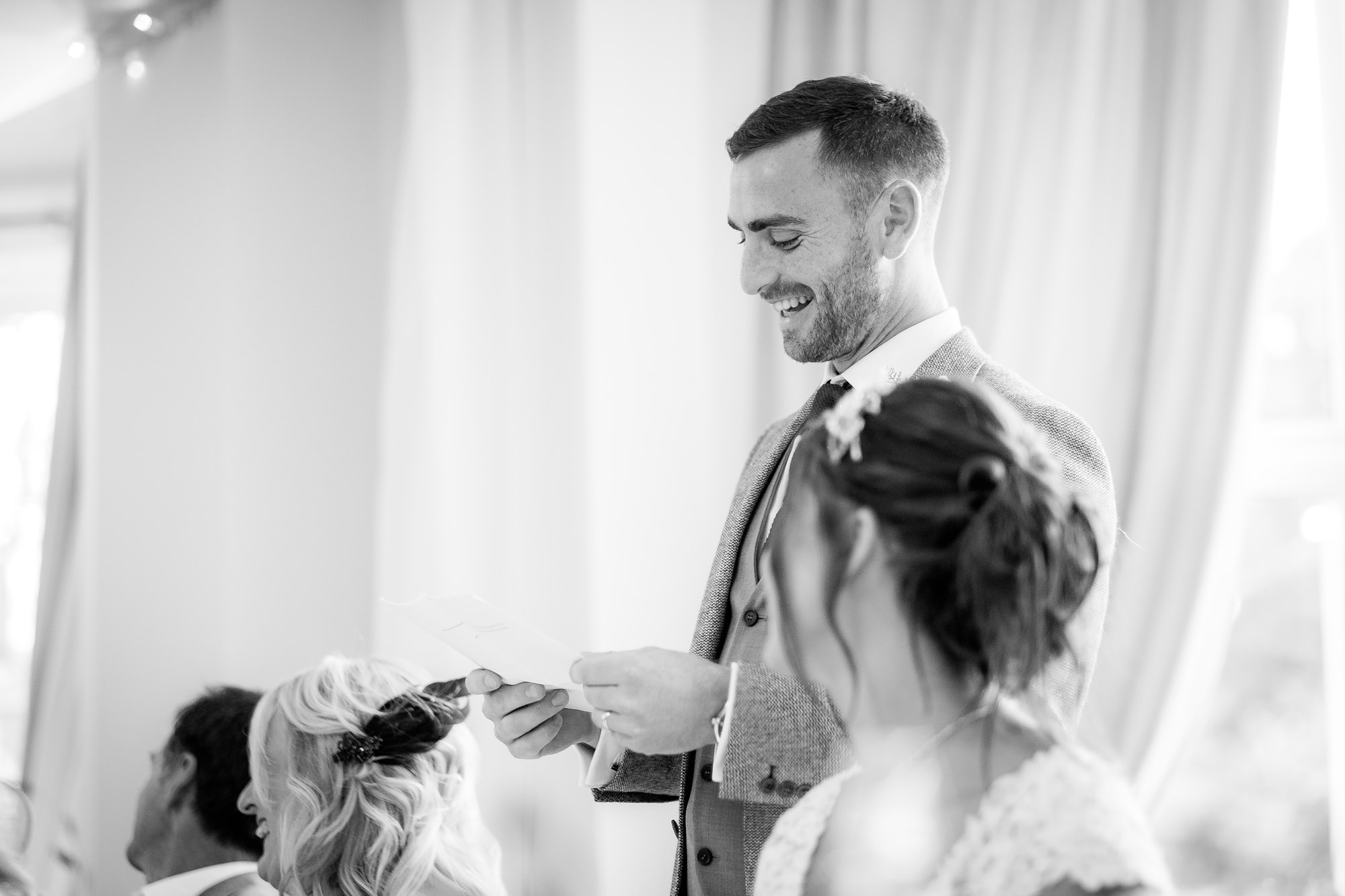 groom giving speech