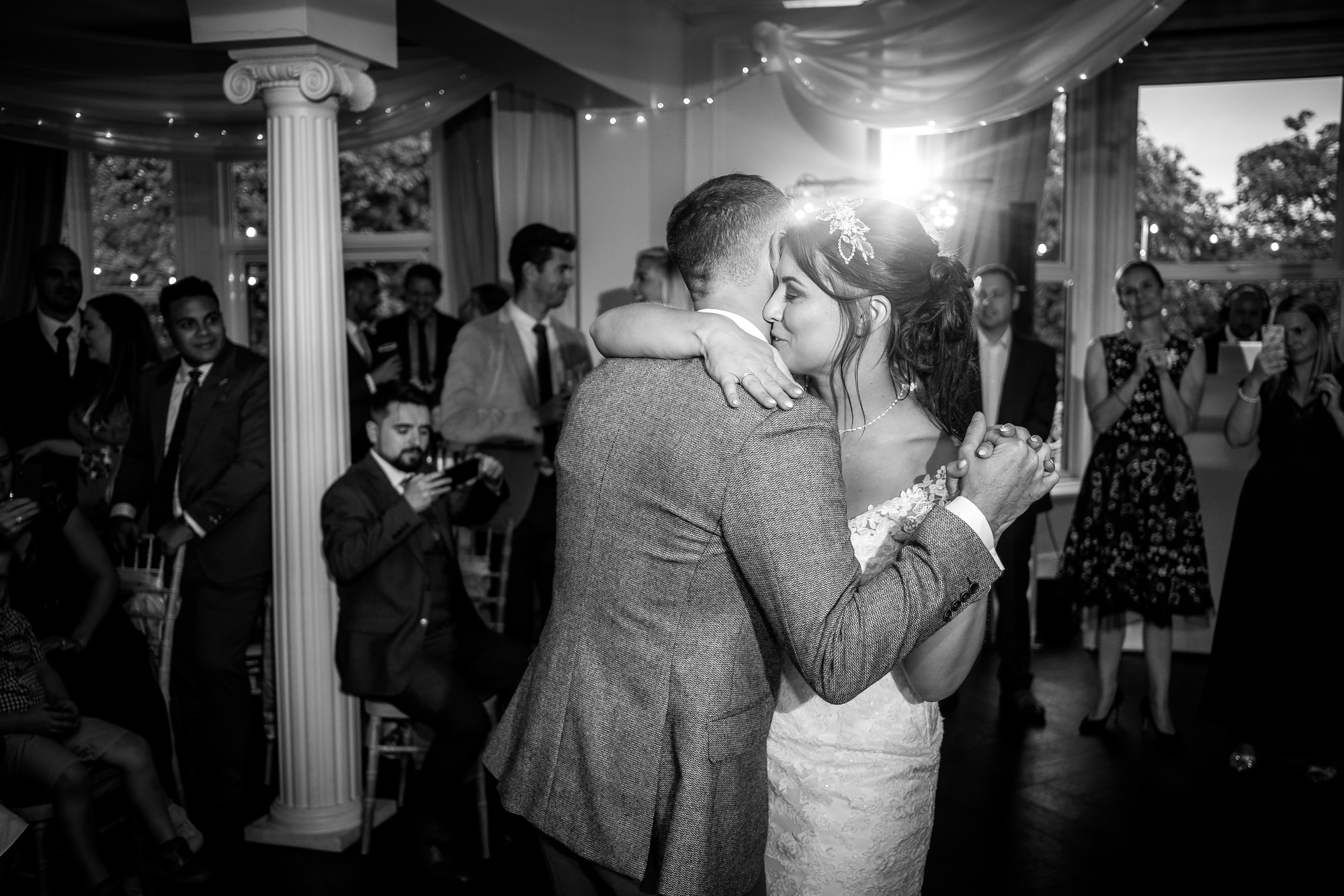 bride and groom doing their first dance