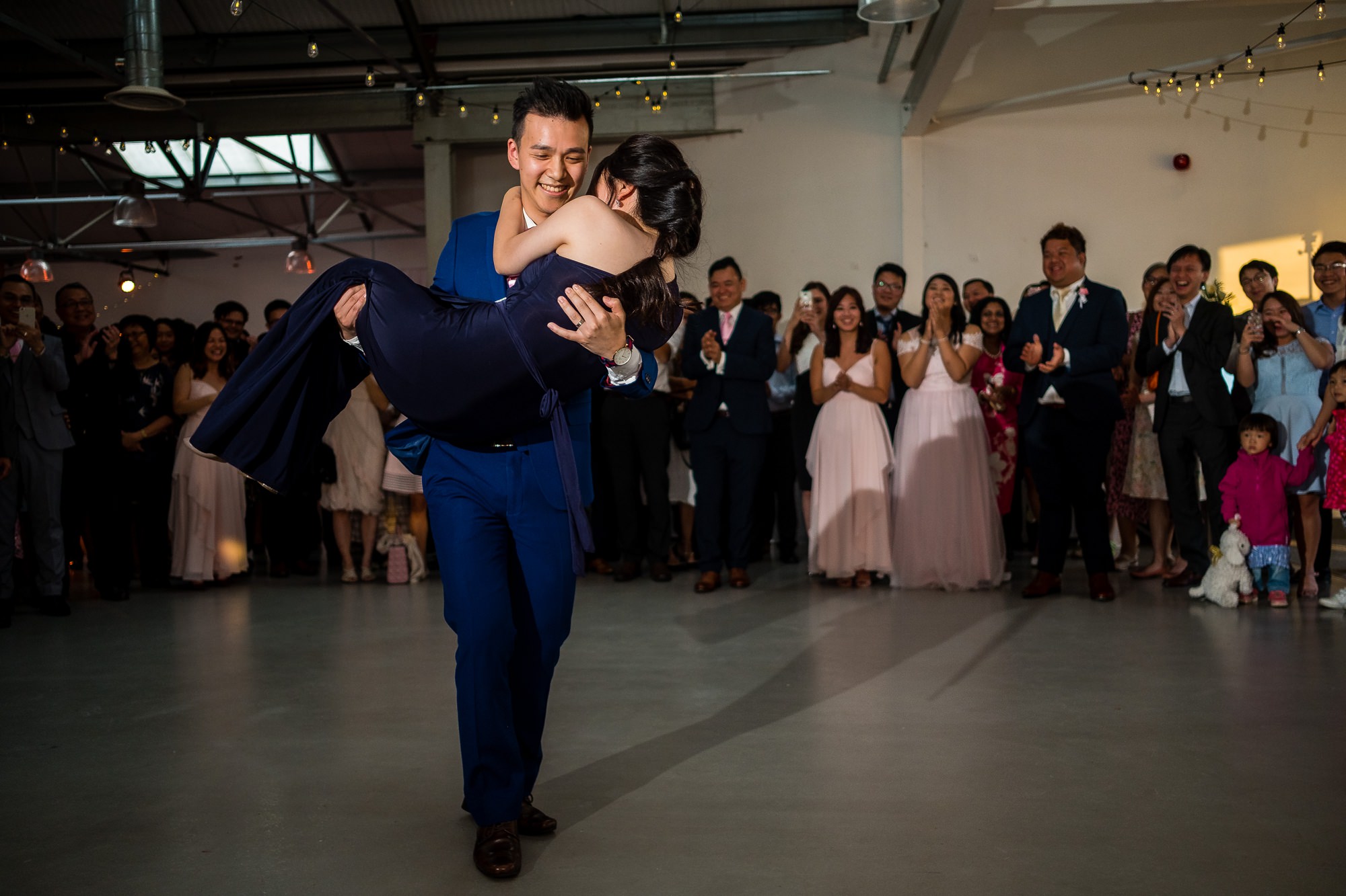 bride and groom first dance