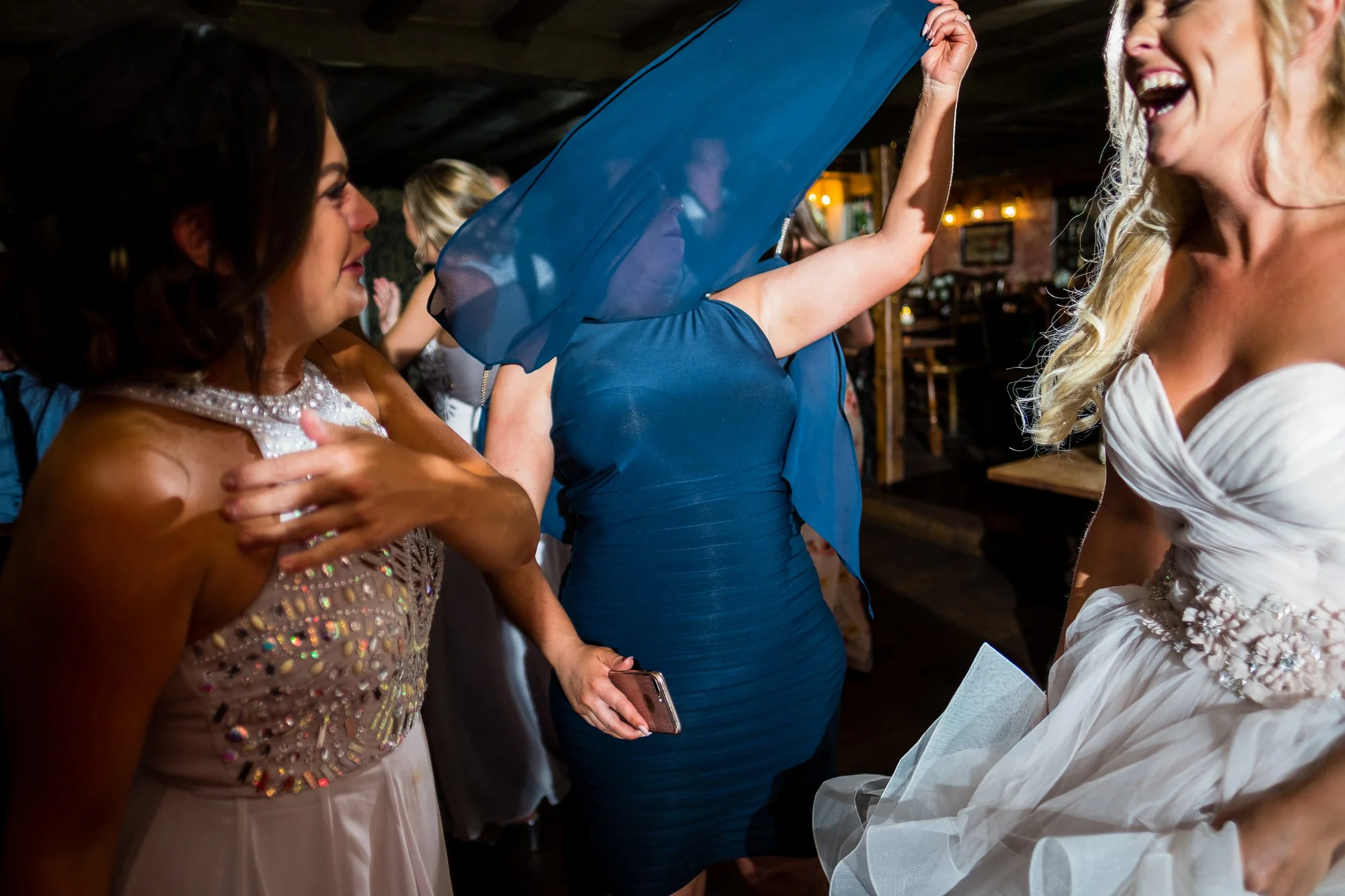 guests dancing at the wild boar, windermere