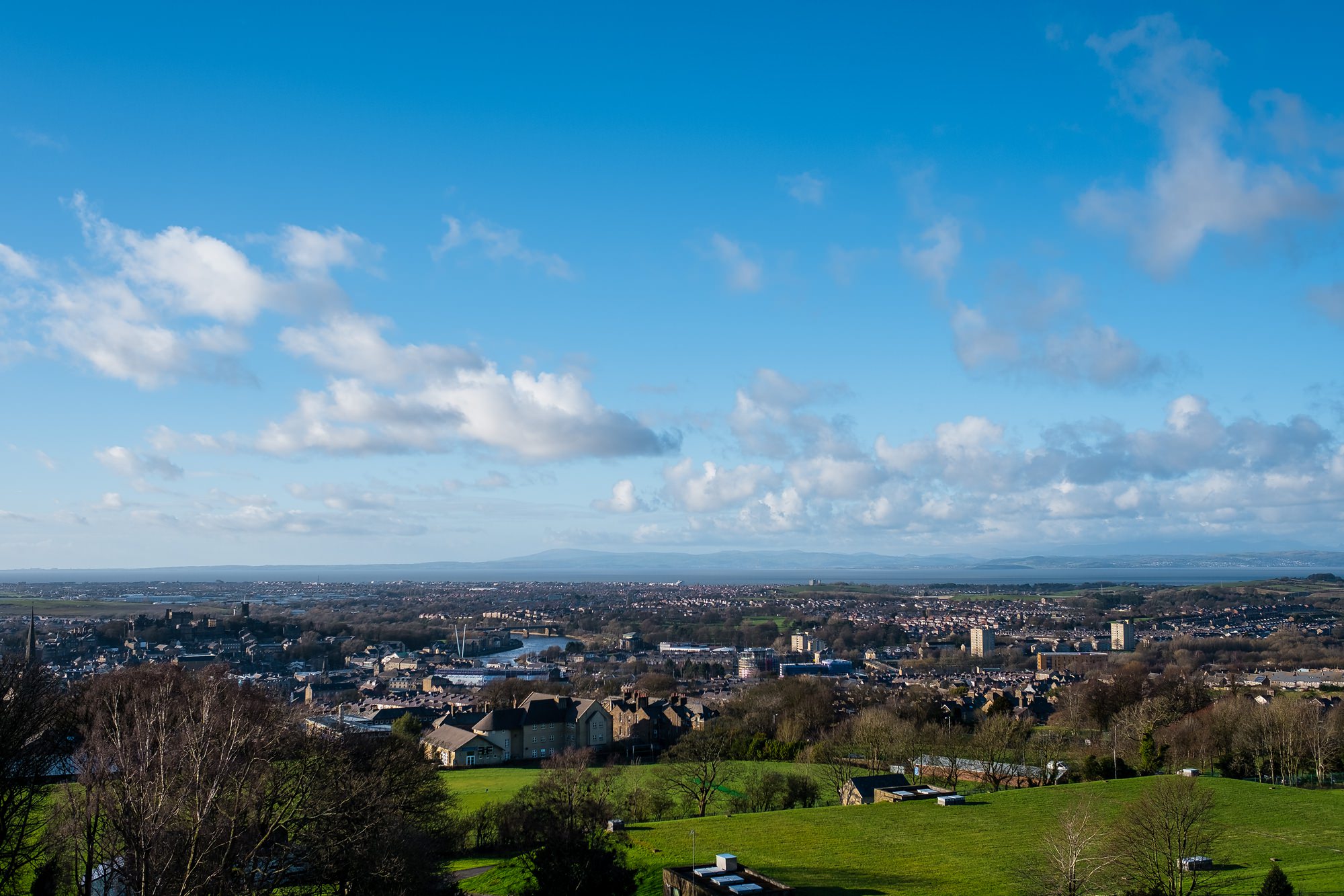 shot looking out to morecombe