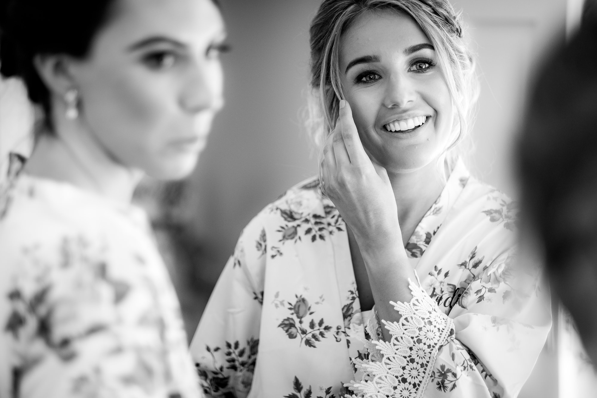 bridesmaid smiling