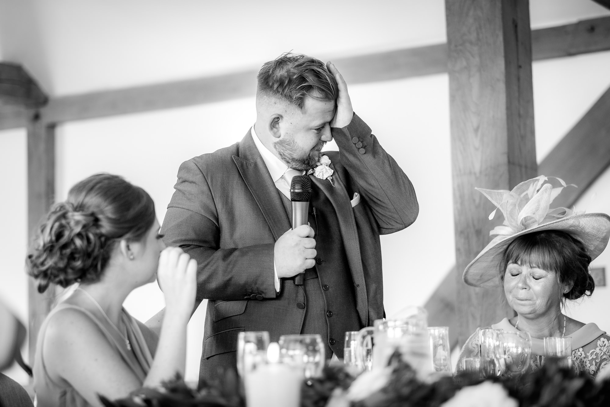 brides brother crying during speech