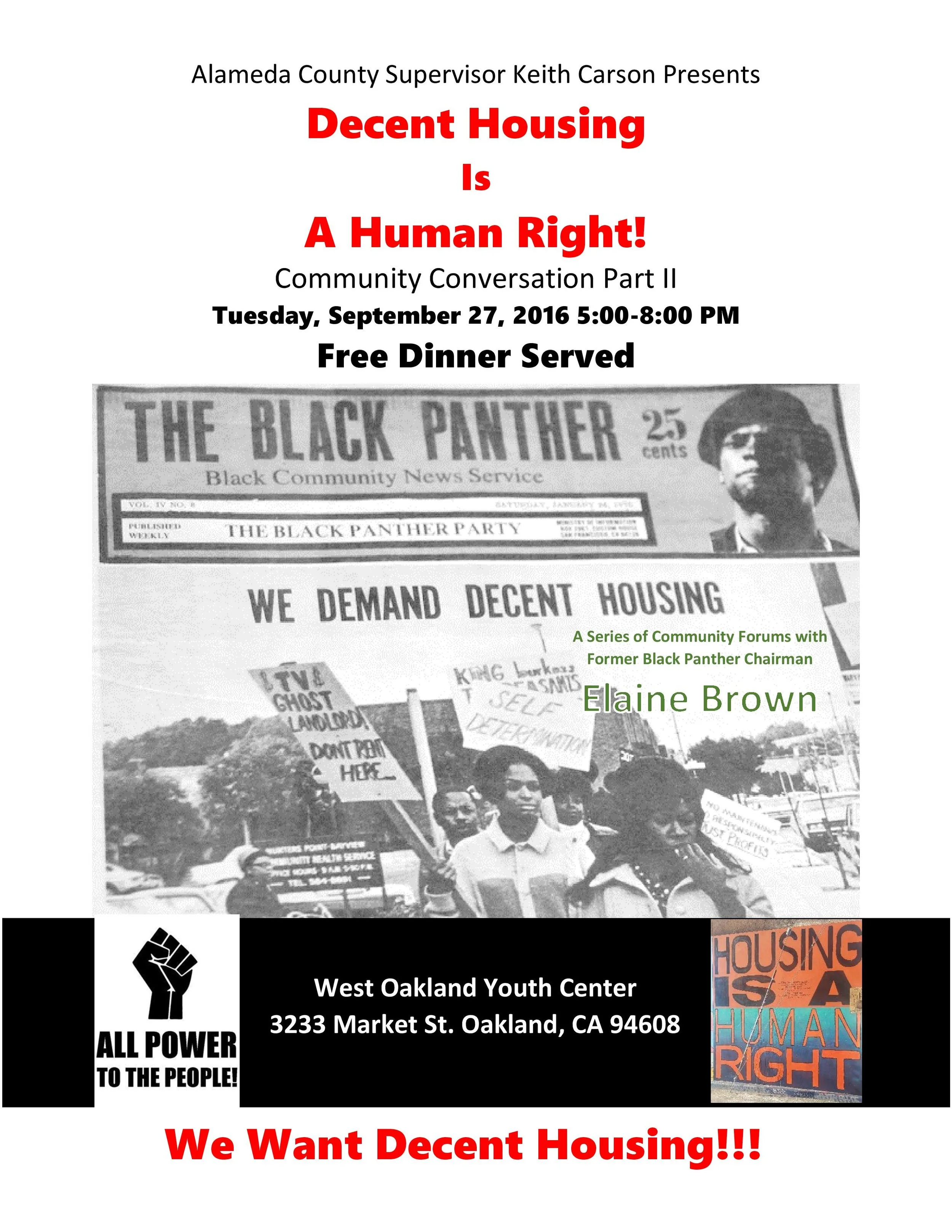 Community Forum: Decent Housing is a Human Right