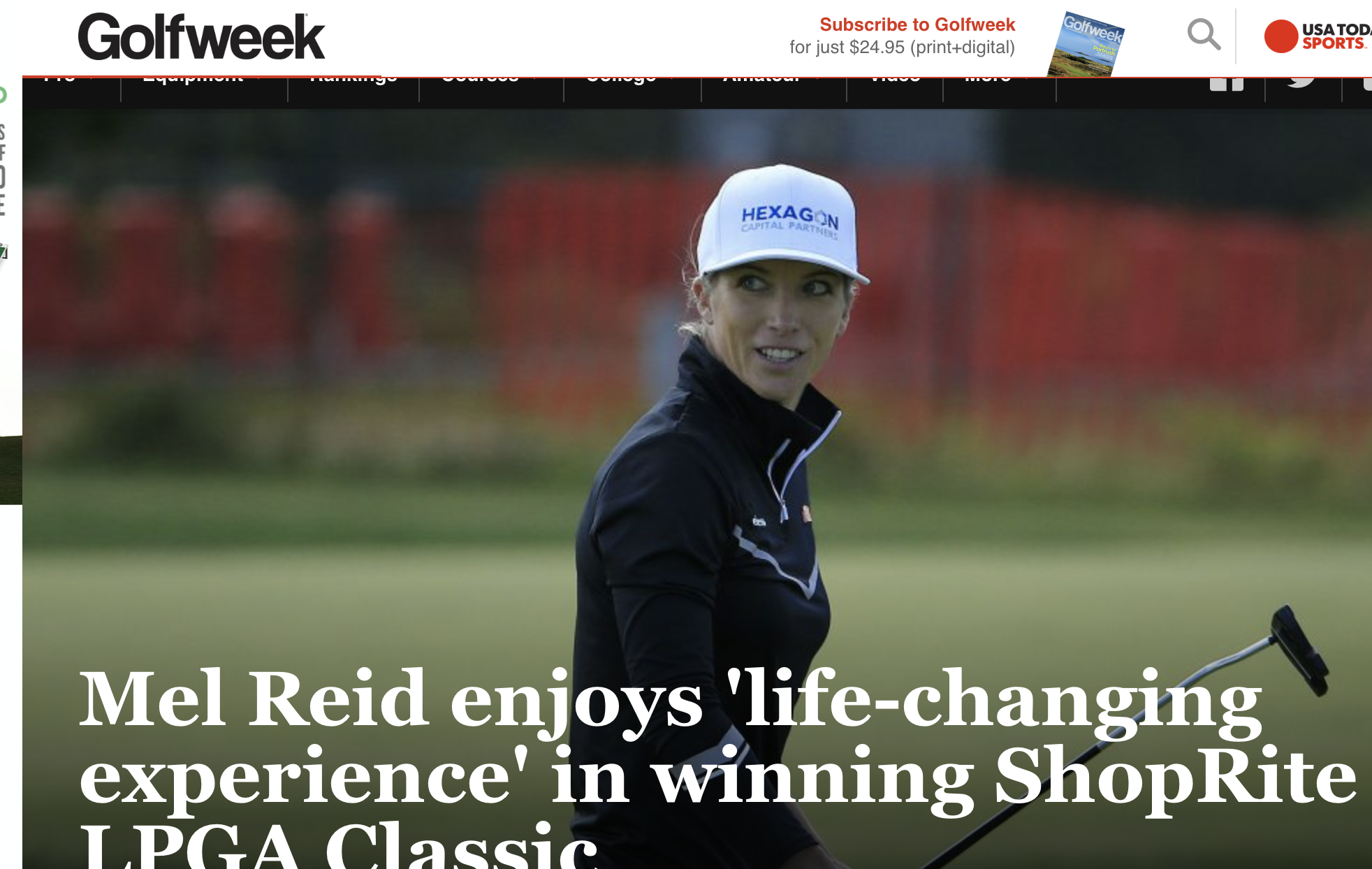 Mel Reid Wins First LPGA Title!