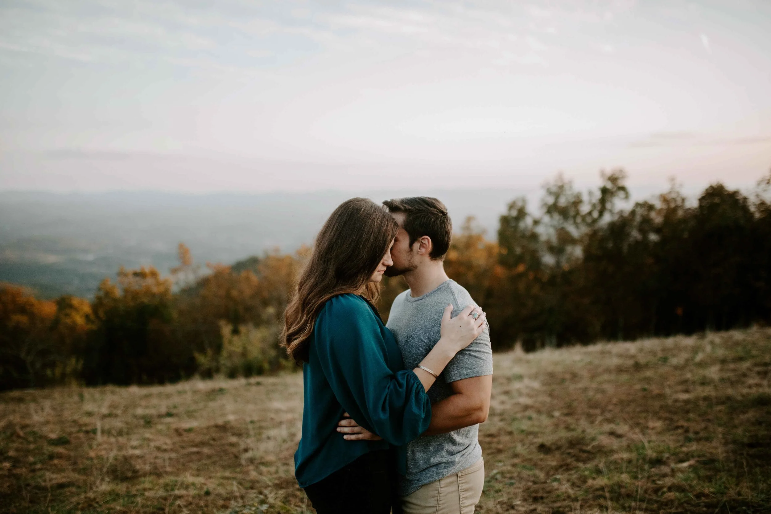 fall sunset mountain engagement fun couple nc-64.jpg