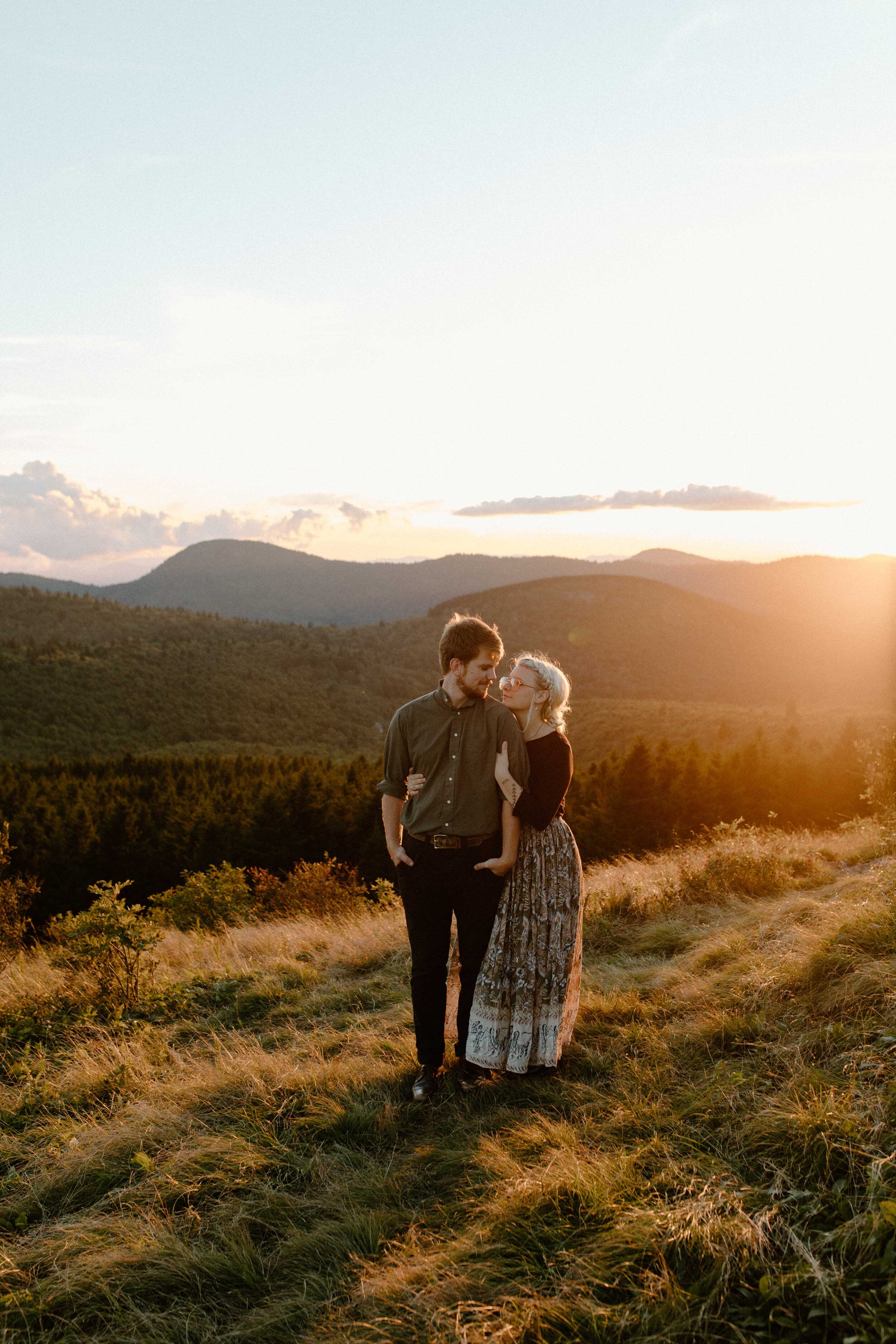 Golden blue hour romantic fall engagement mountain ridge parkway-44.jpg