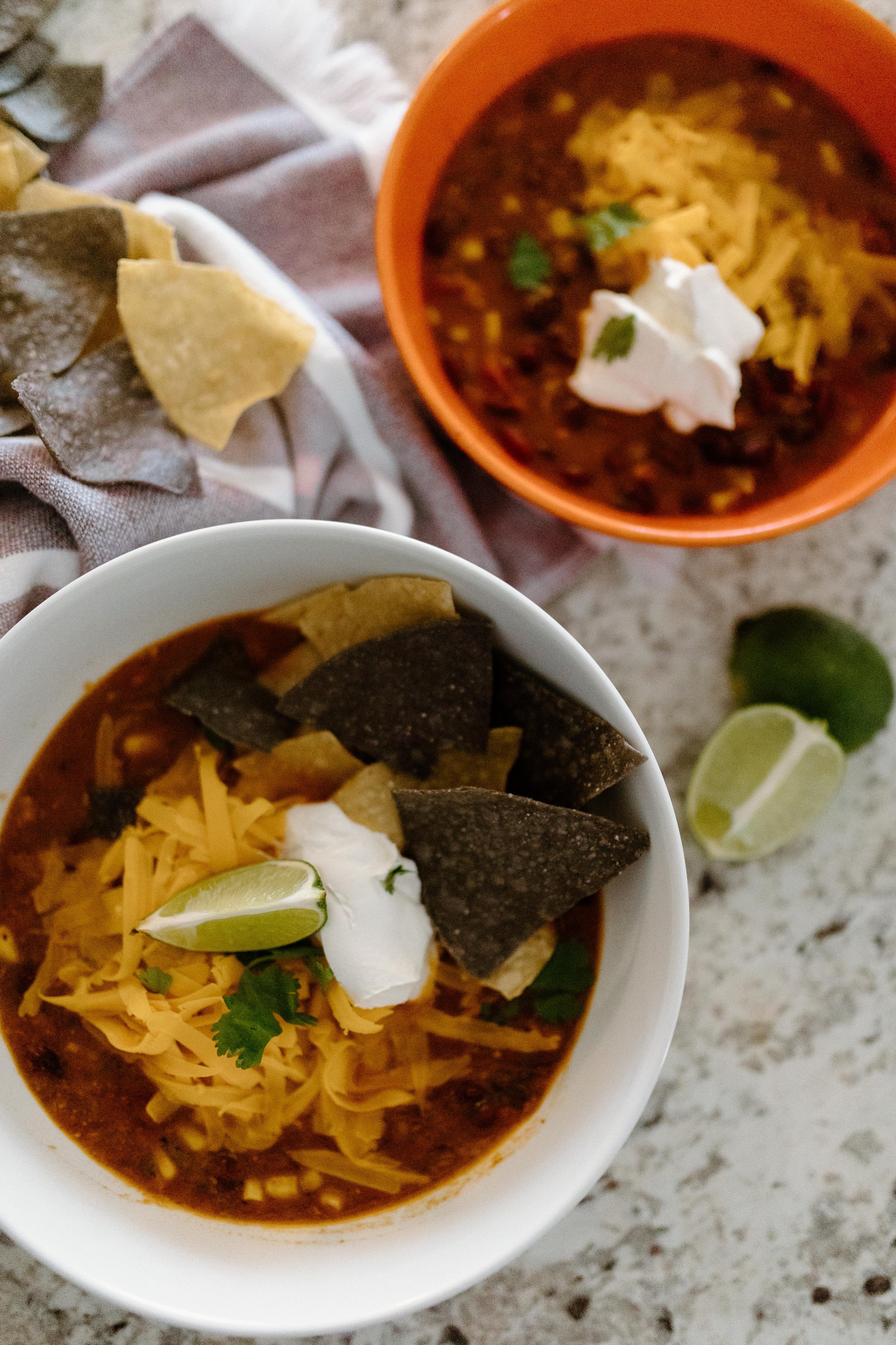 Instant Pot Mexican chicken enchilada soup that's easy