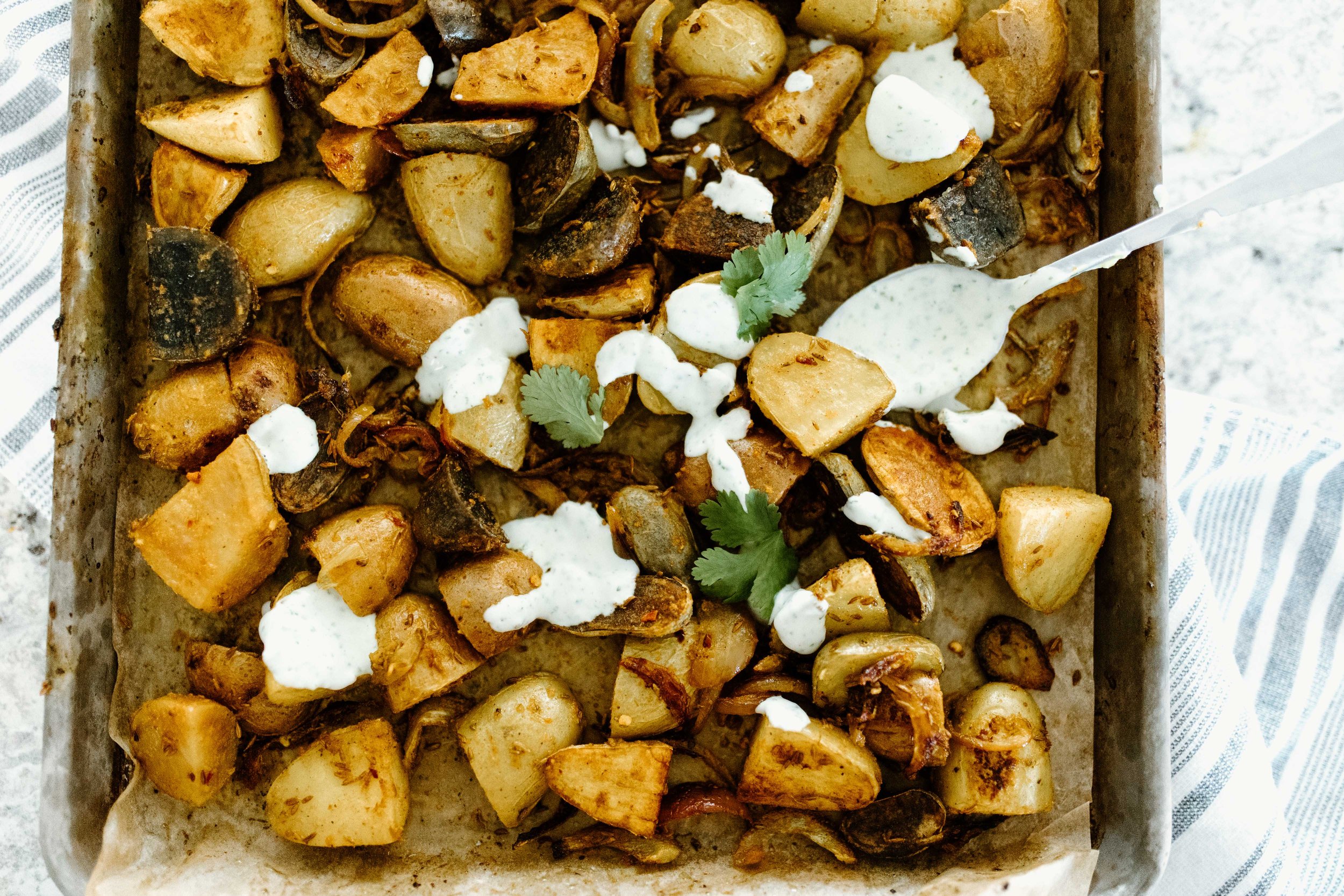 Easy sheet pan cumin potatoes are an indian and delicious recipe