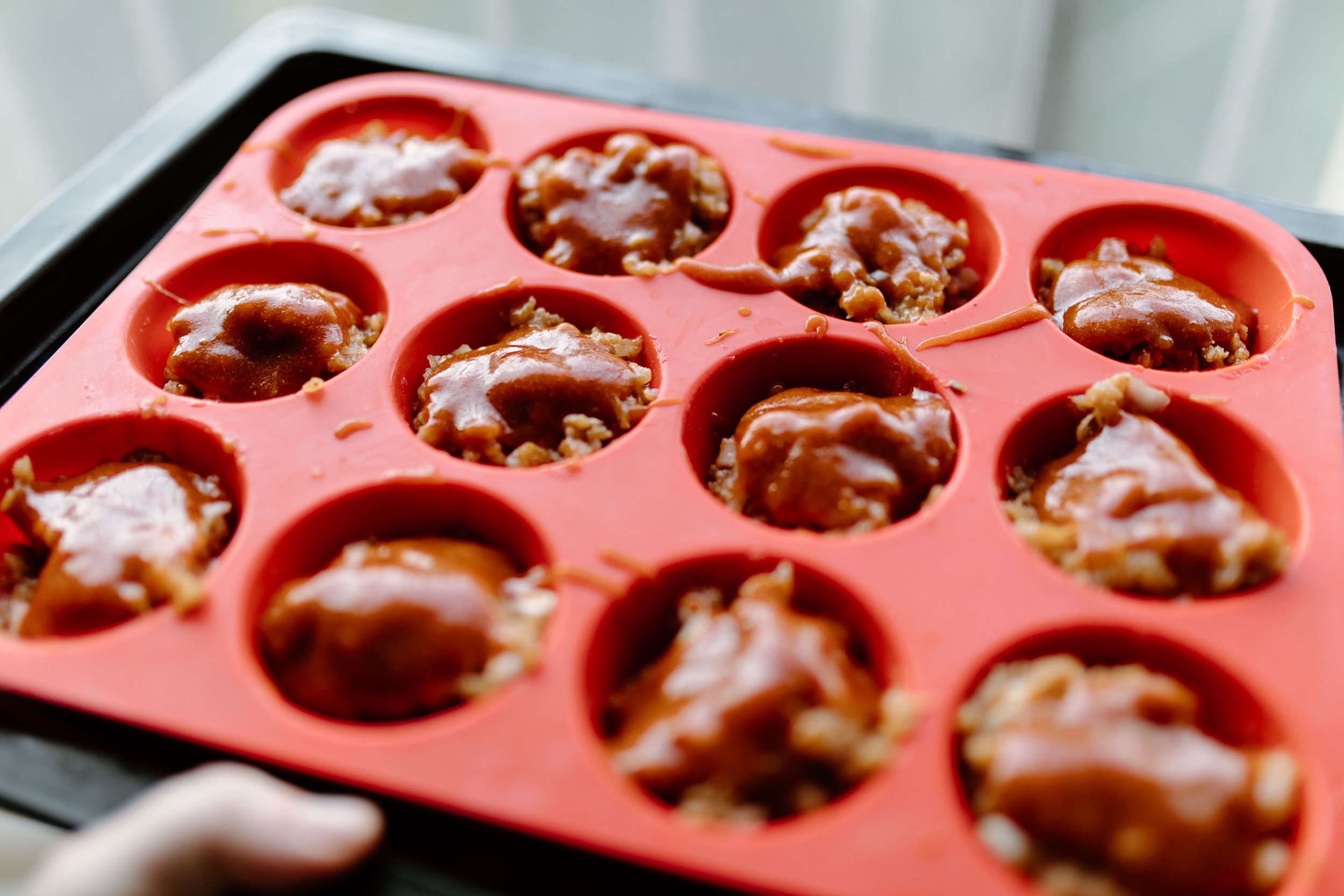 Chicken Meatloaf in Muffin Tins