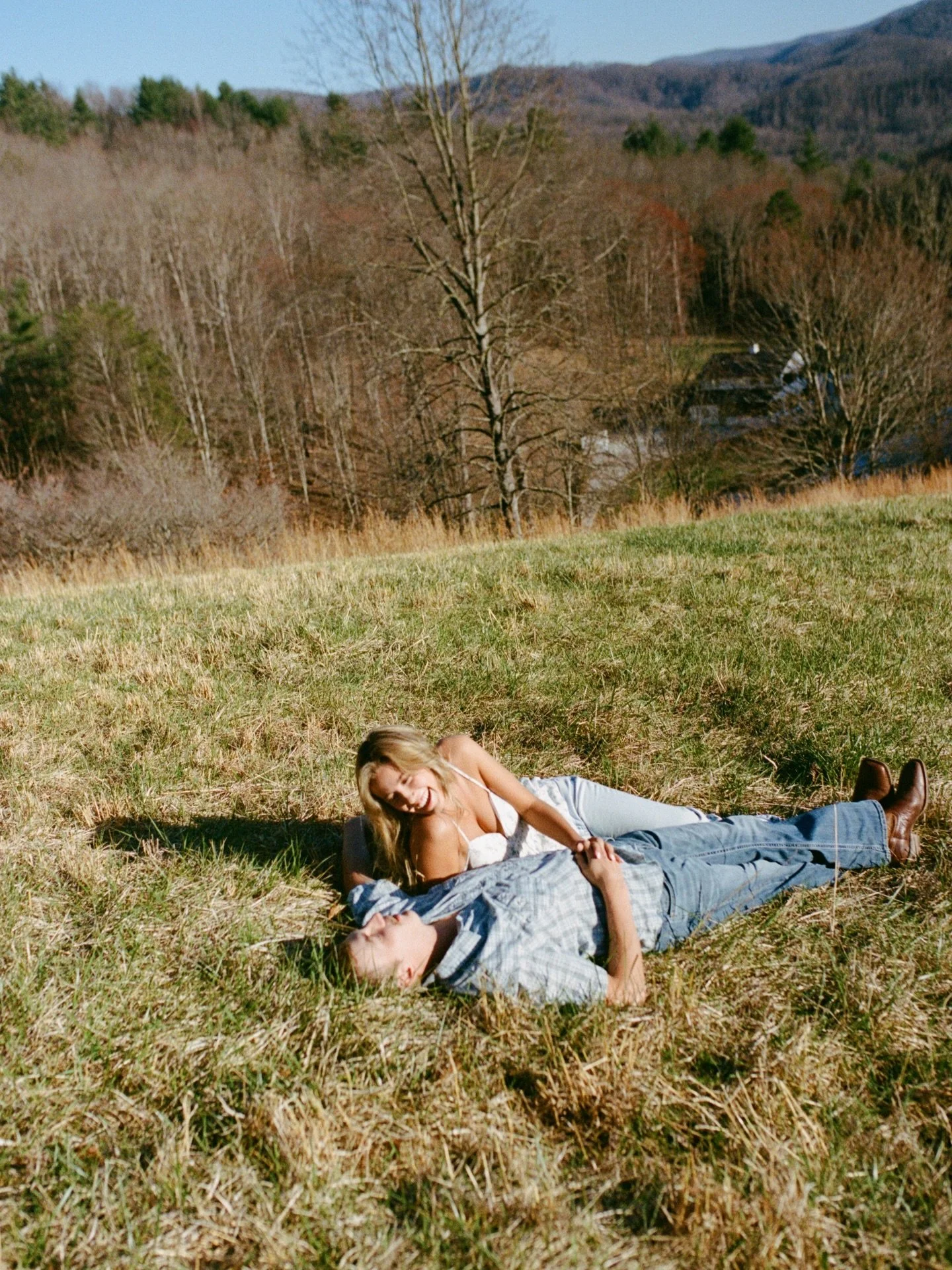 a film photography engagement love story:
your first home together
the joy of anticipation 
running through the mountains