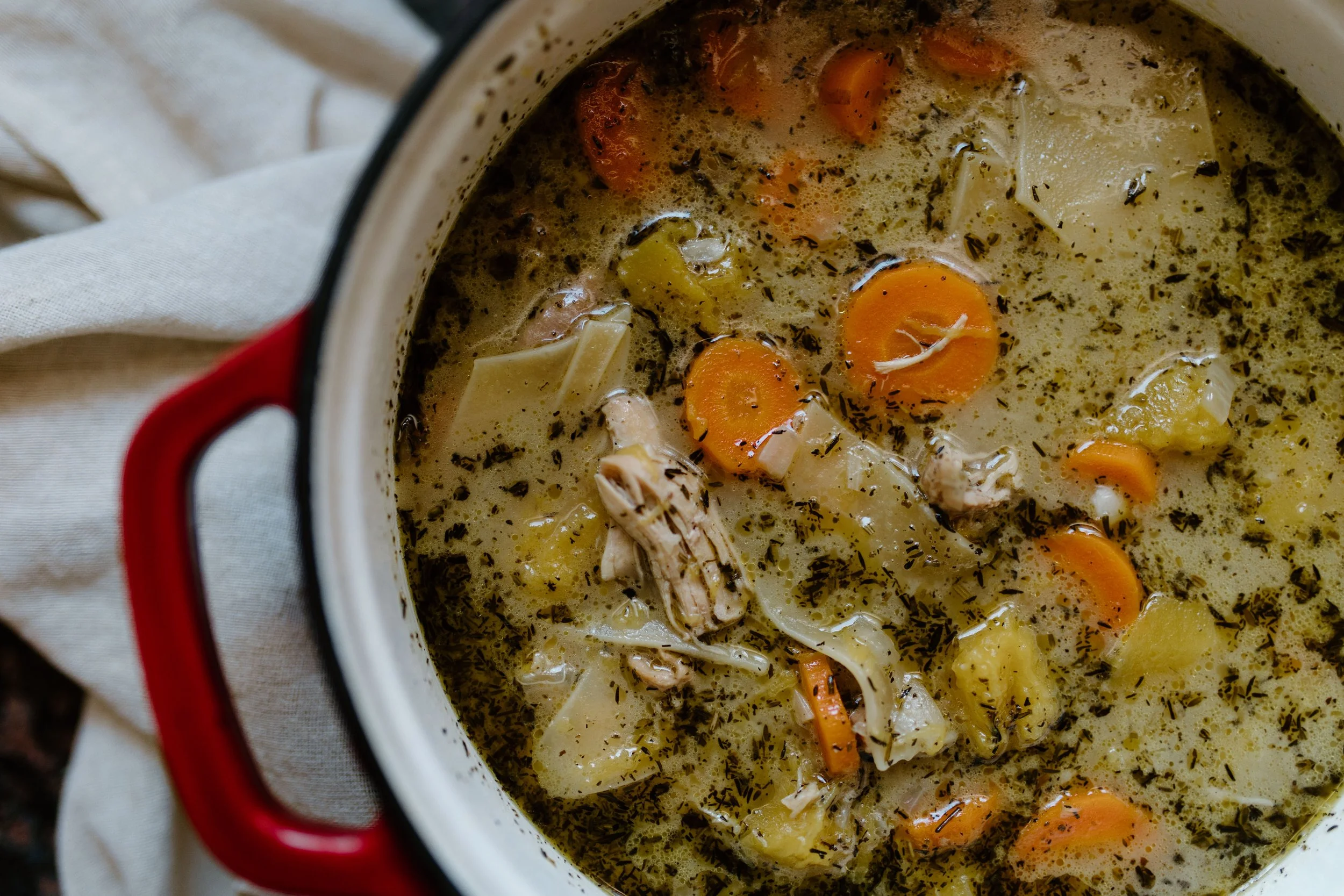 Delicious Rustic Chicken Noodle Soup